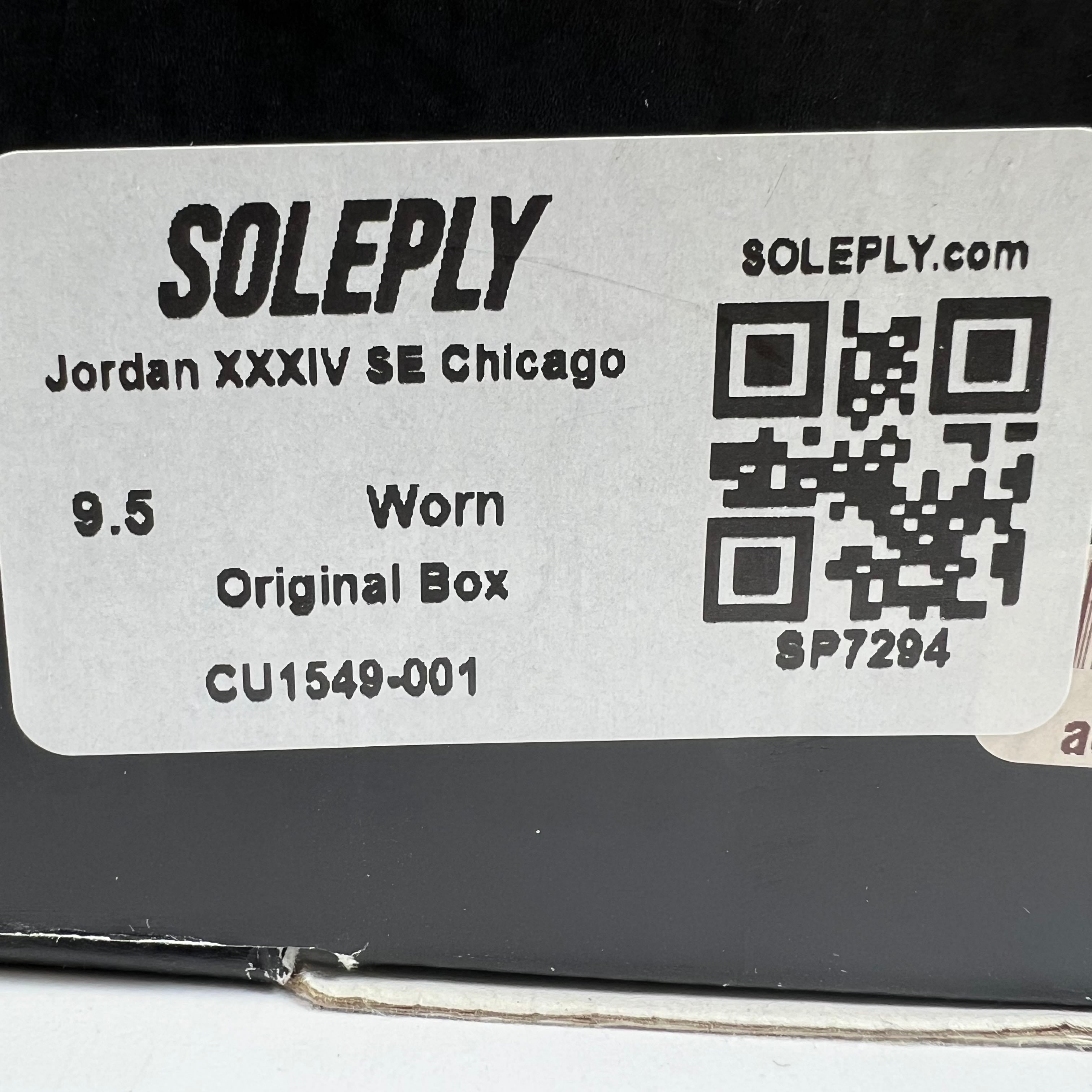 SP7294 Jordan XXXIV SE Chicago