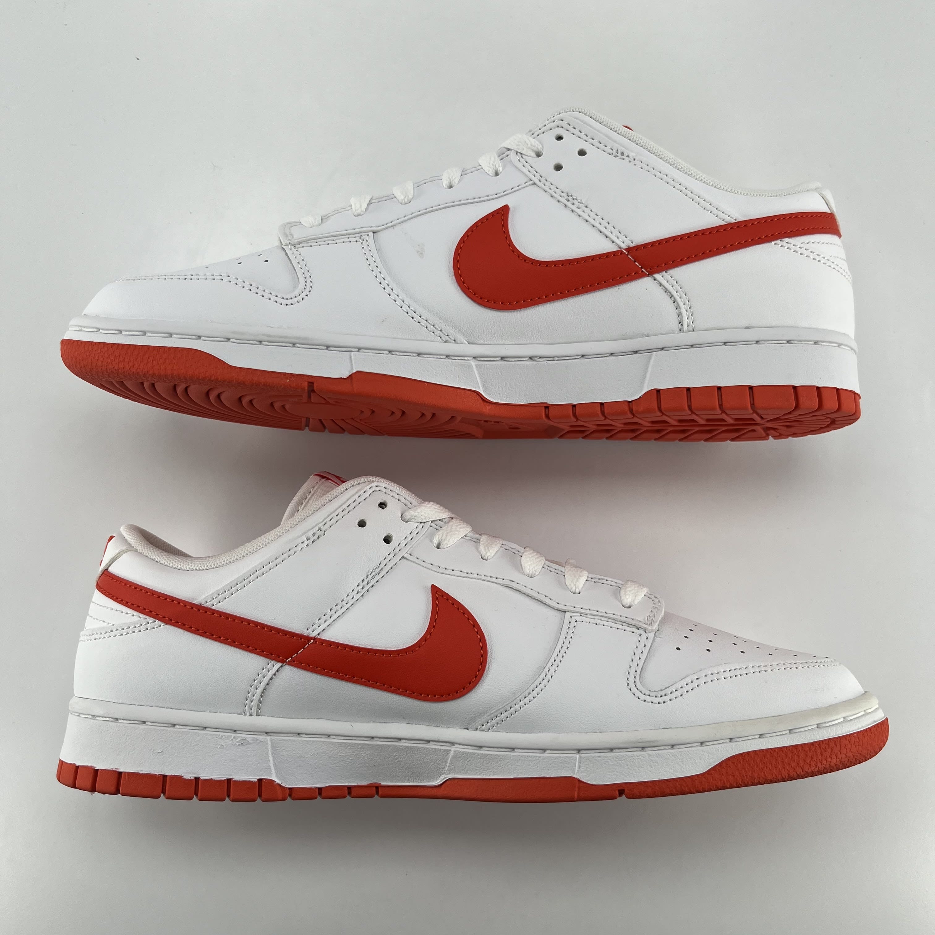 349370 Nike Dunk Low Retro White Picante Red
