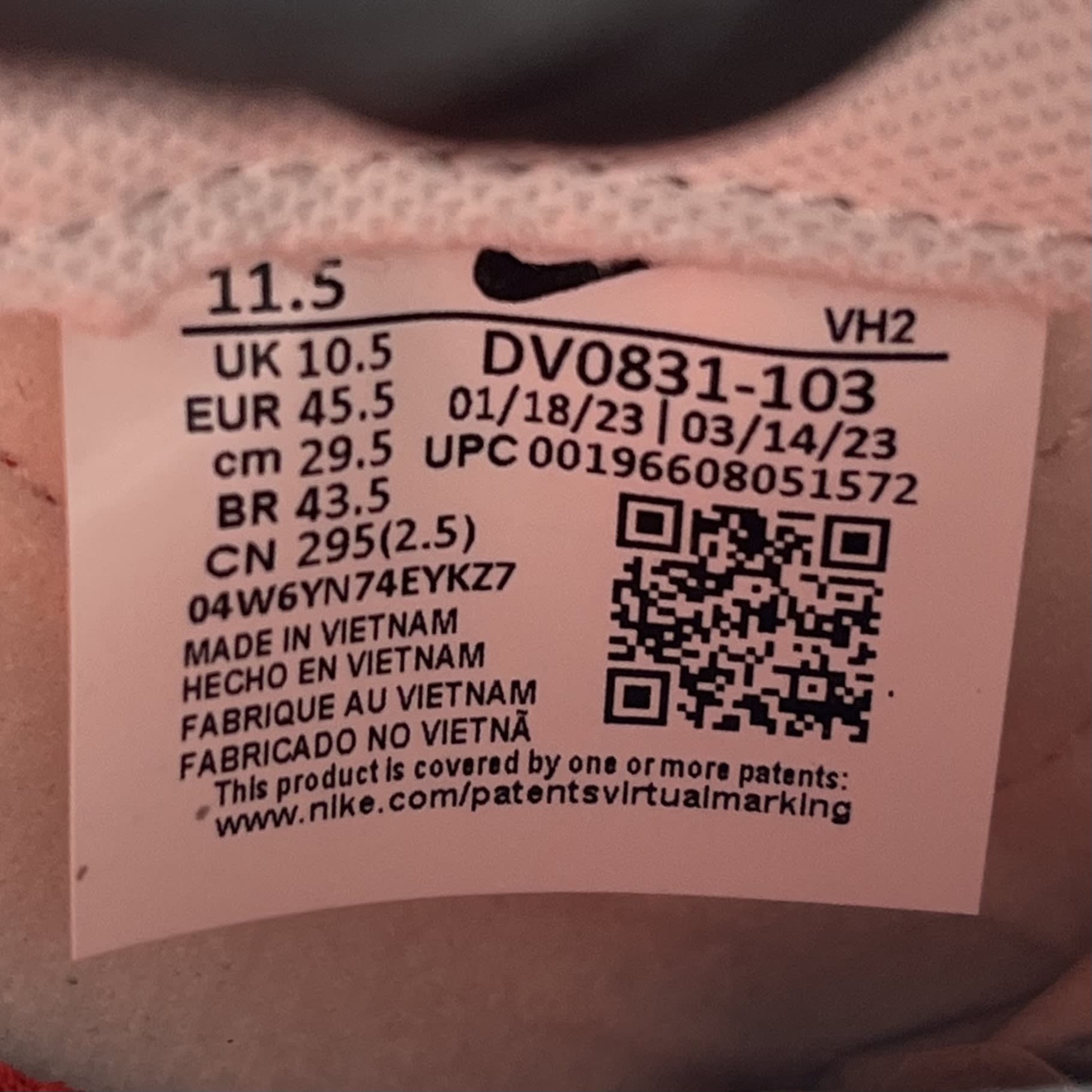 349370 Nike Dunk Low Retro White Picante Red