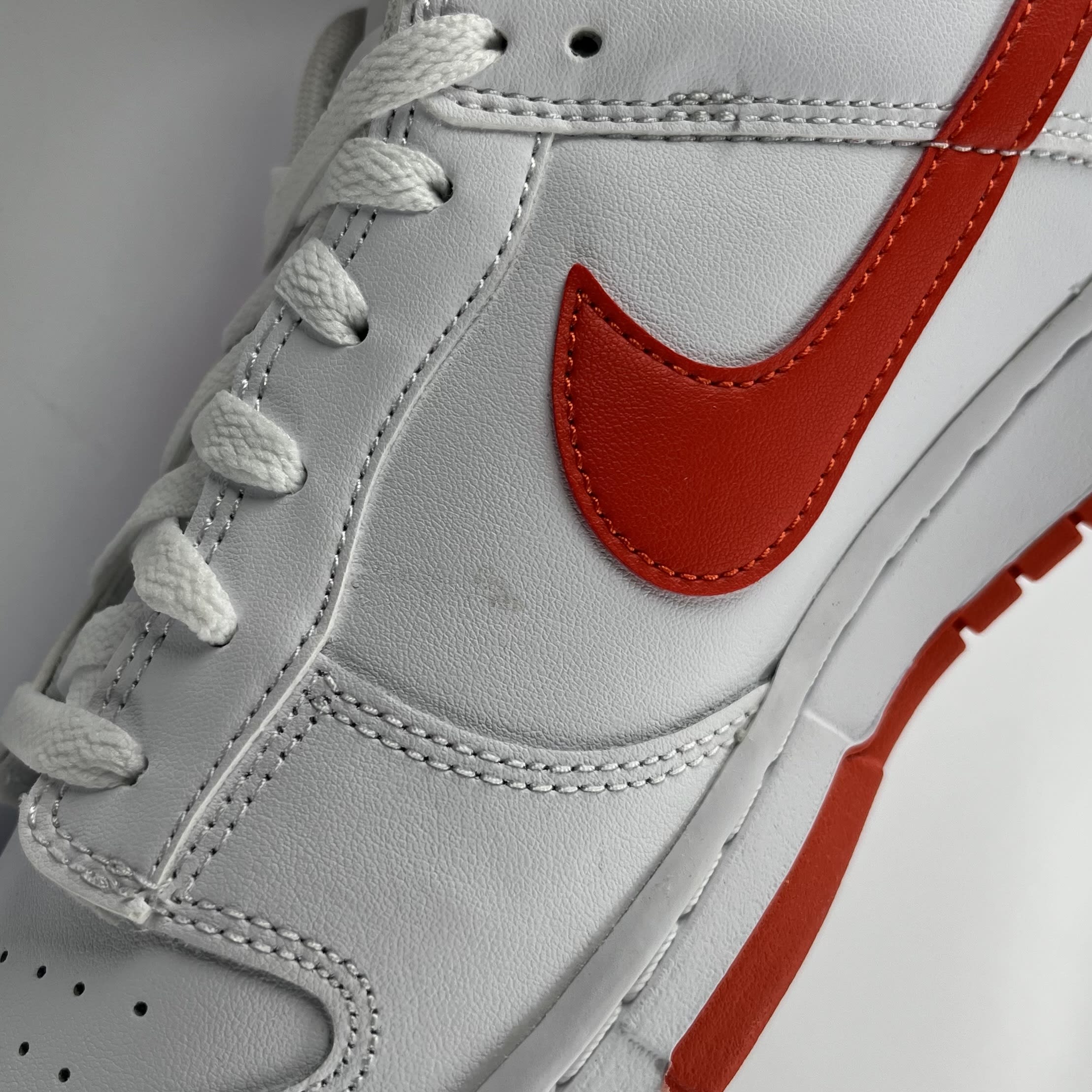 349370 Nike Dunk Low Retro White Picante Red
