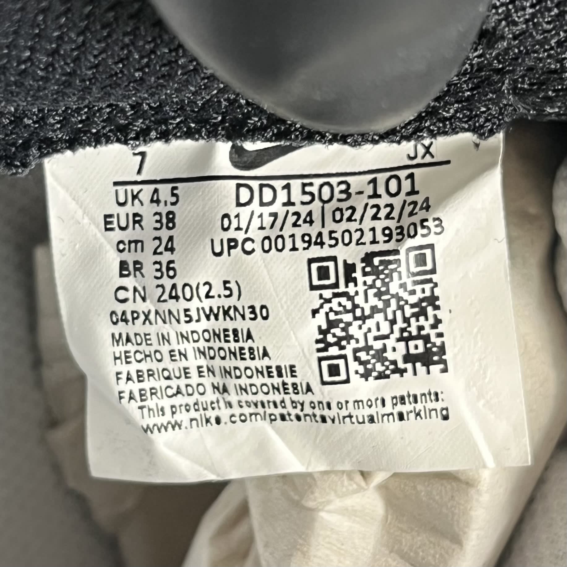 SP1490 Nike Dunk Low Retro White Black Panda (Women's)