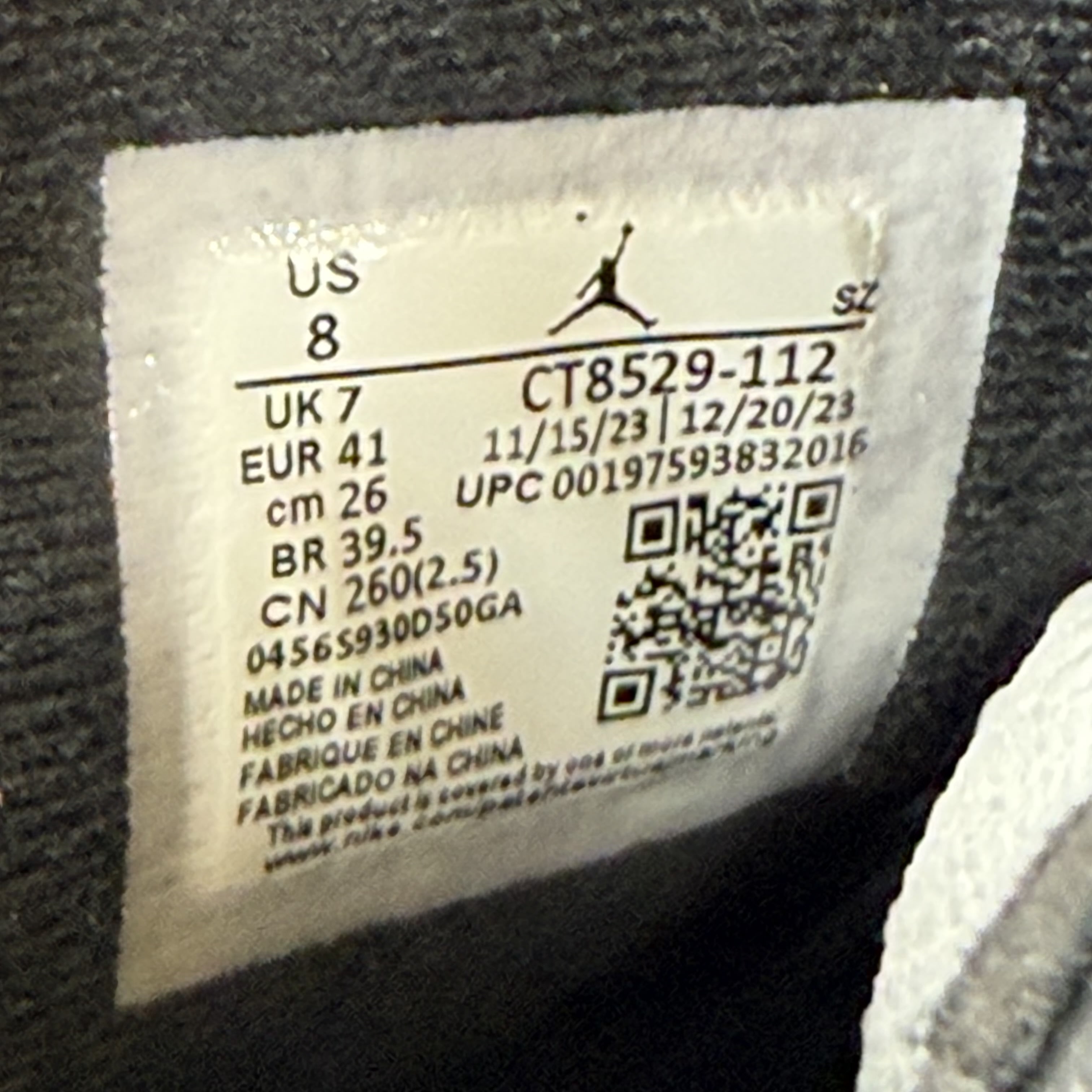 SP5084 Jordan 6 Retro Reverse Oreo