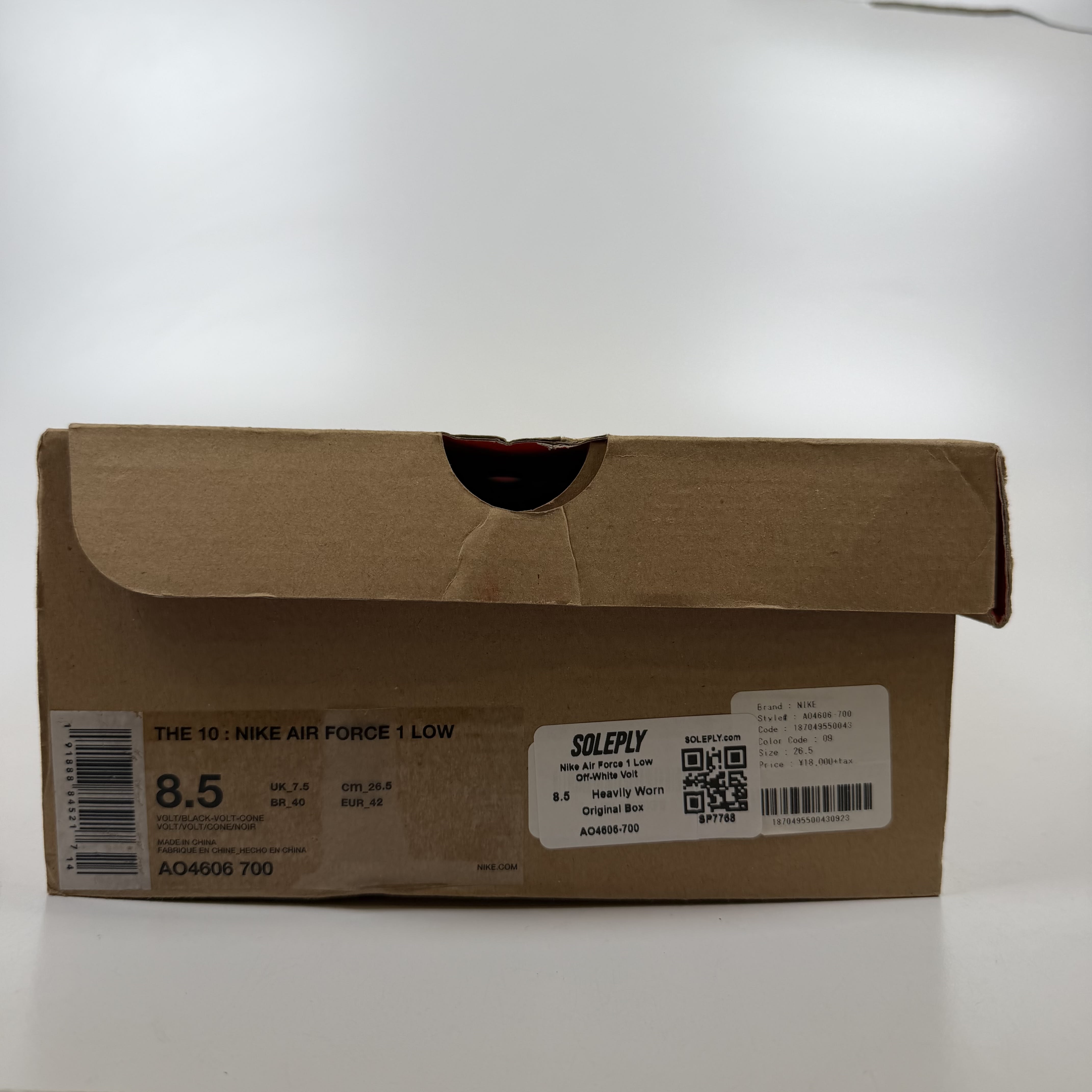 SP7768 Nike Air Force 1 Low Off-White Volt