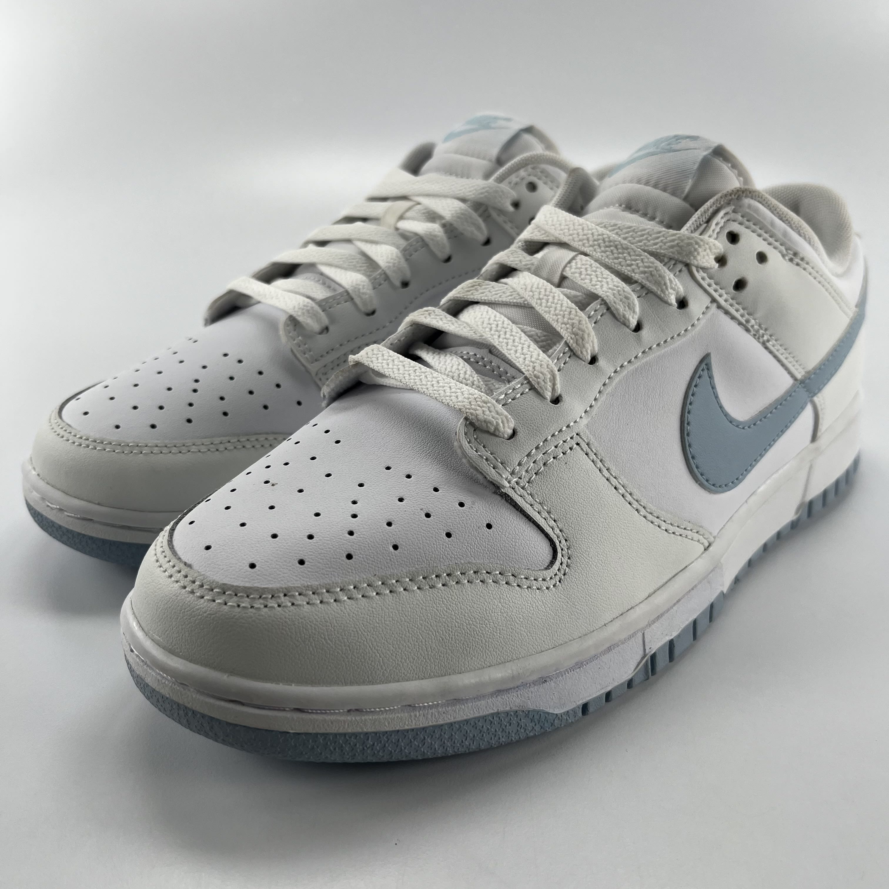257712 Nike Dunk Low White Light Armory Blue
