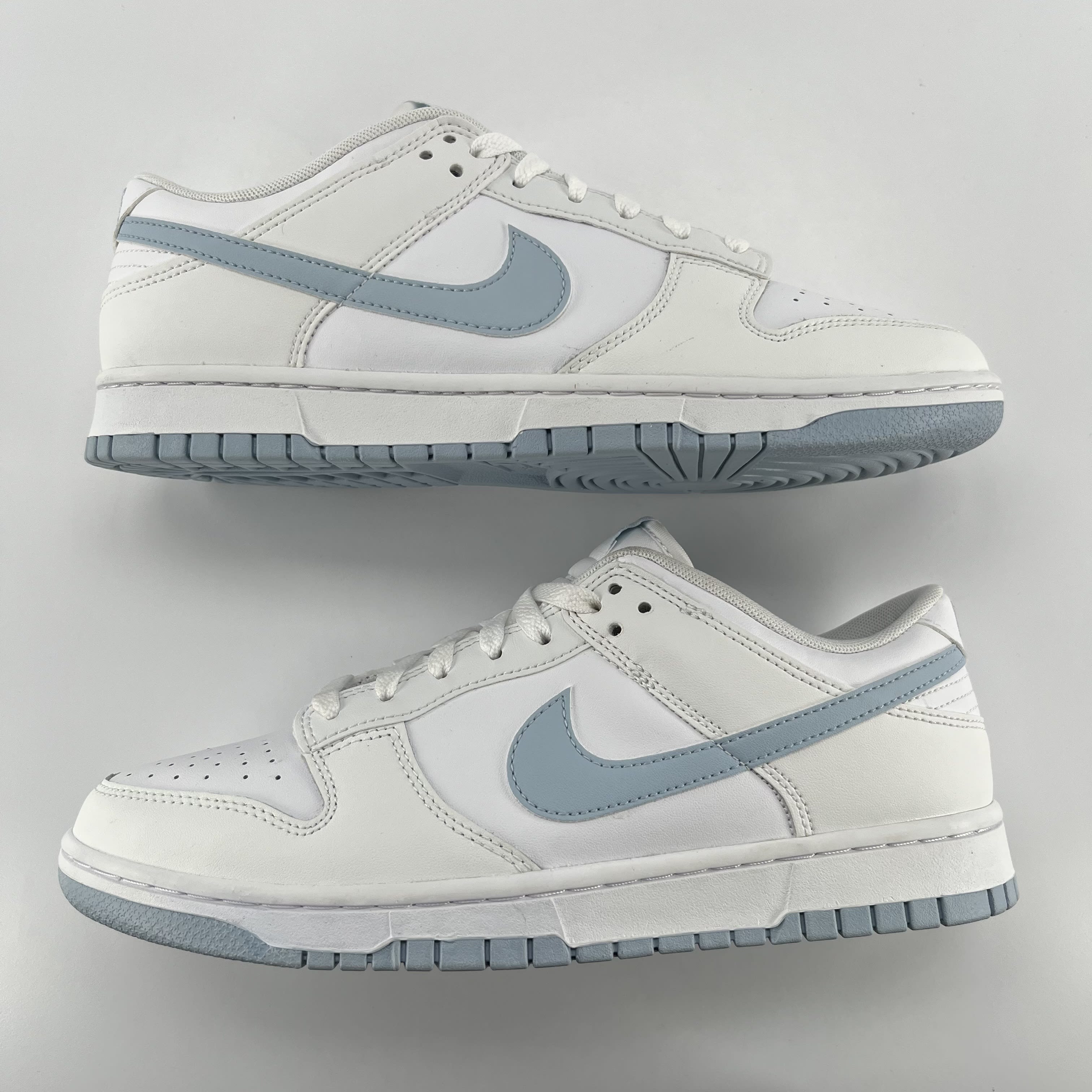 257712 Nike Dunk Low White Light Armory Blue