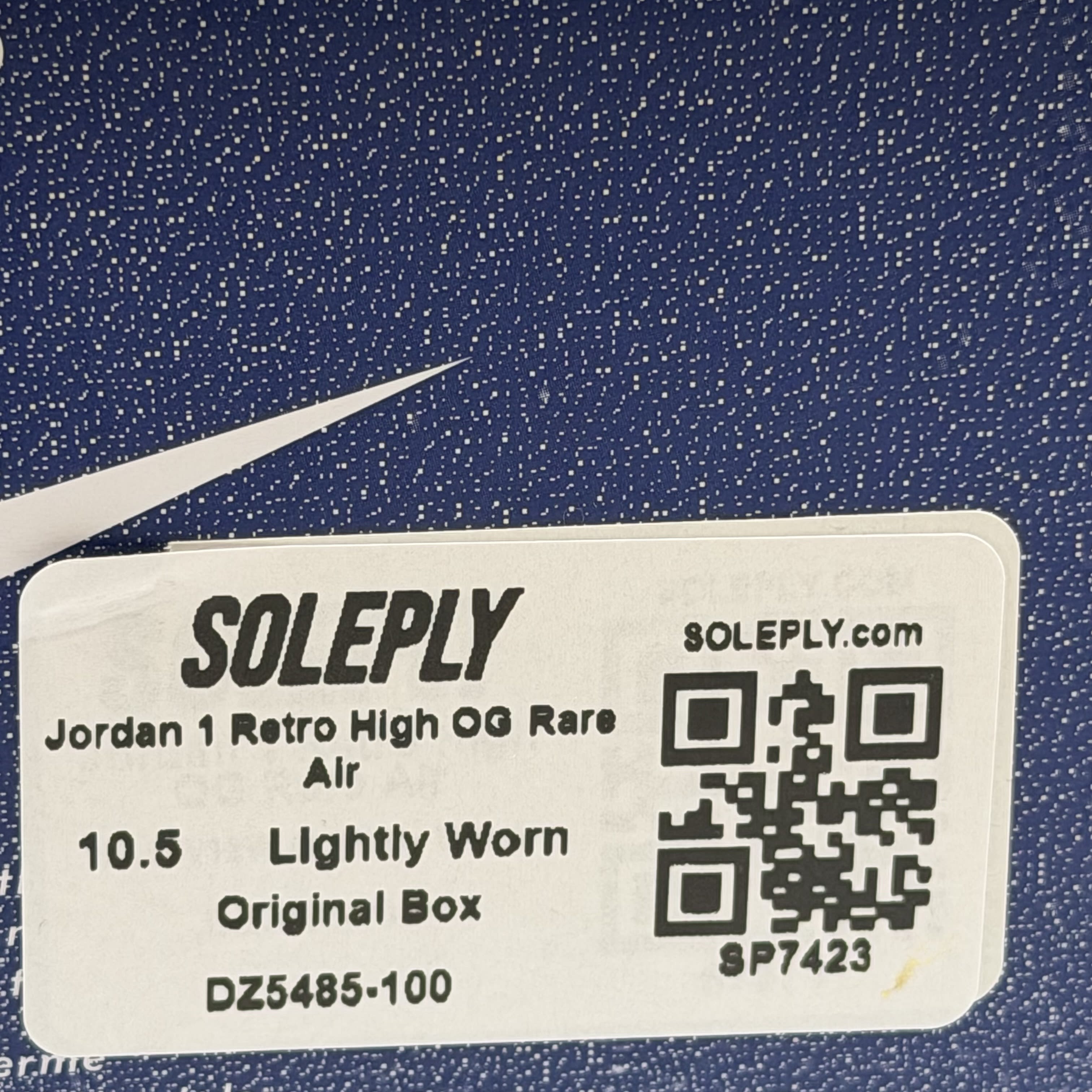 SP7423 Jordan 1 Retro High OG Rare Air