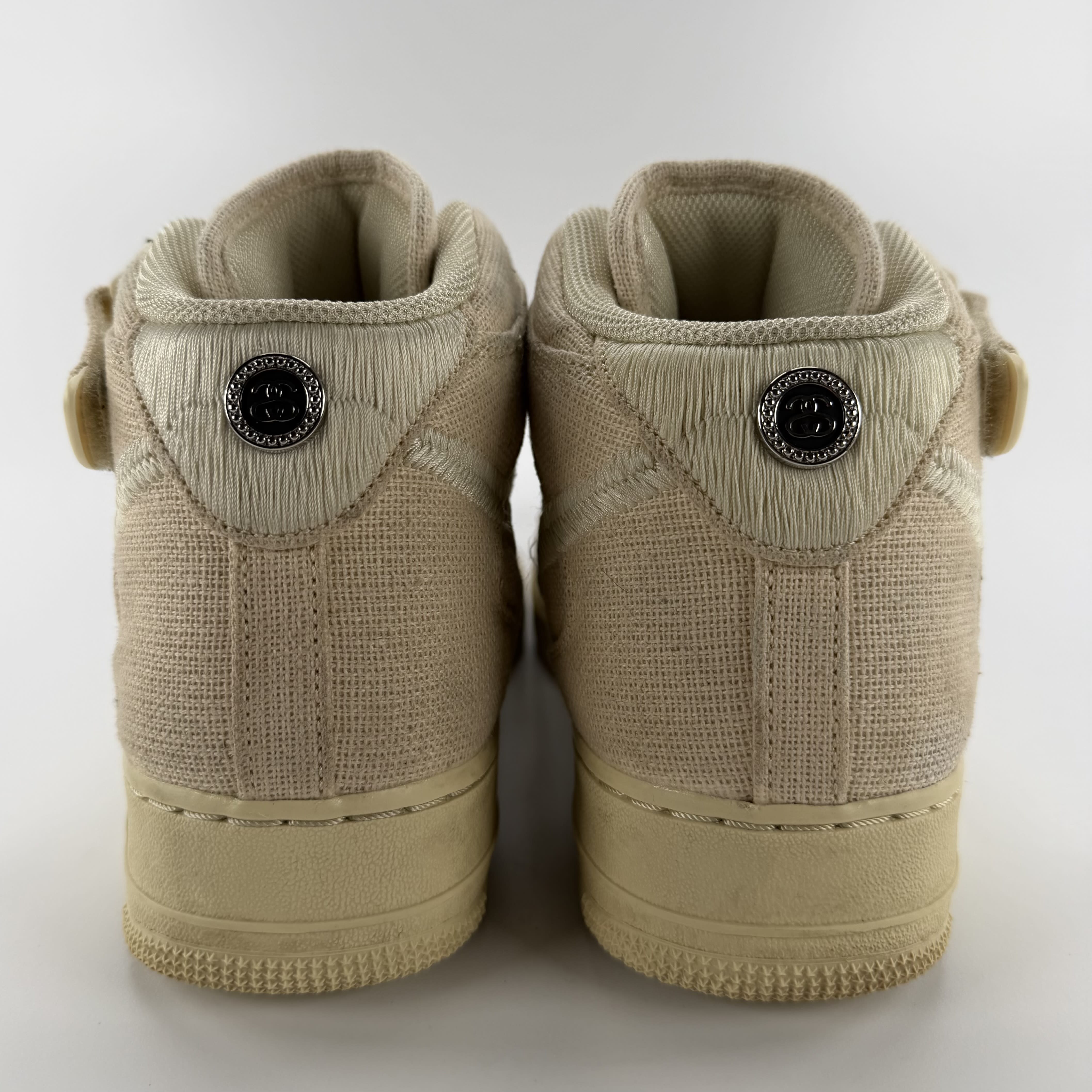 766852 Nike Air Force 1 Mid Stussy Fossil