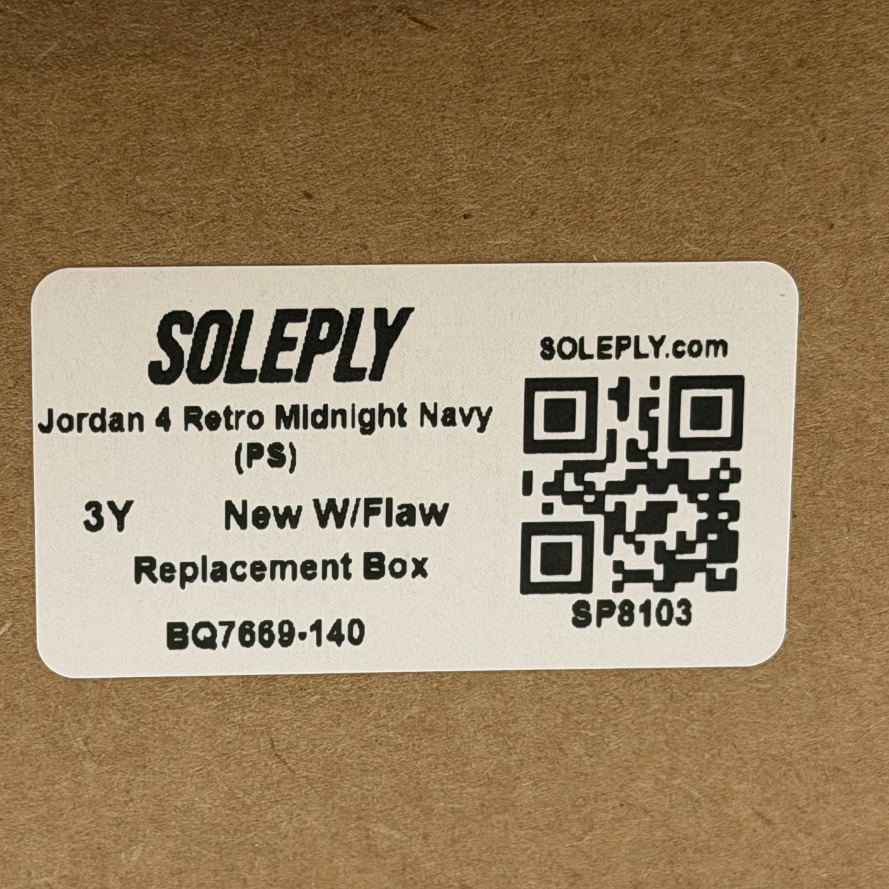 SP8103 Jordan 4 Retro Midnight Navy (PS)