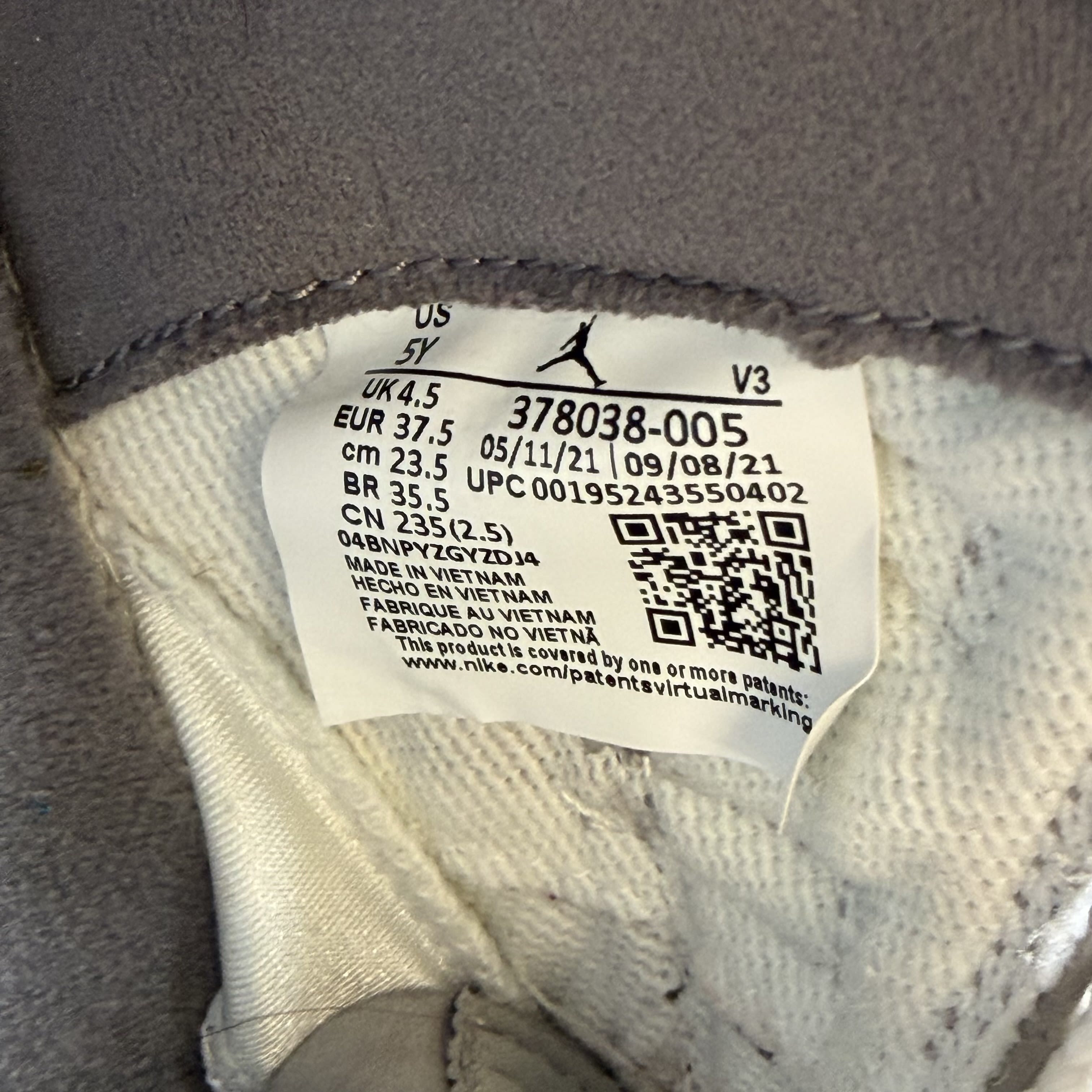SP8086 Air Jordan 11 Retro Cool Grey (2021) (GS)