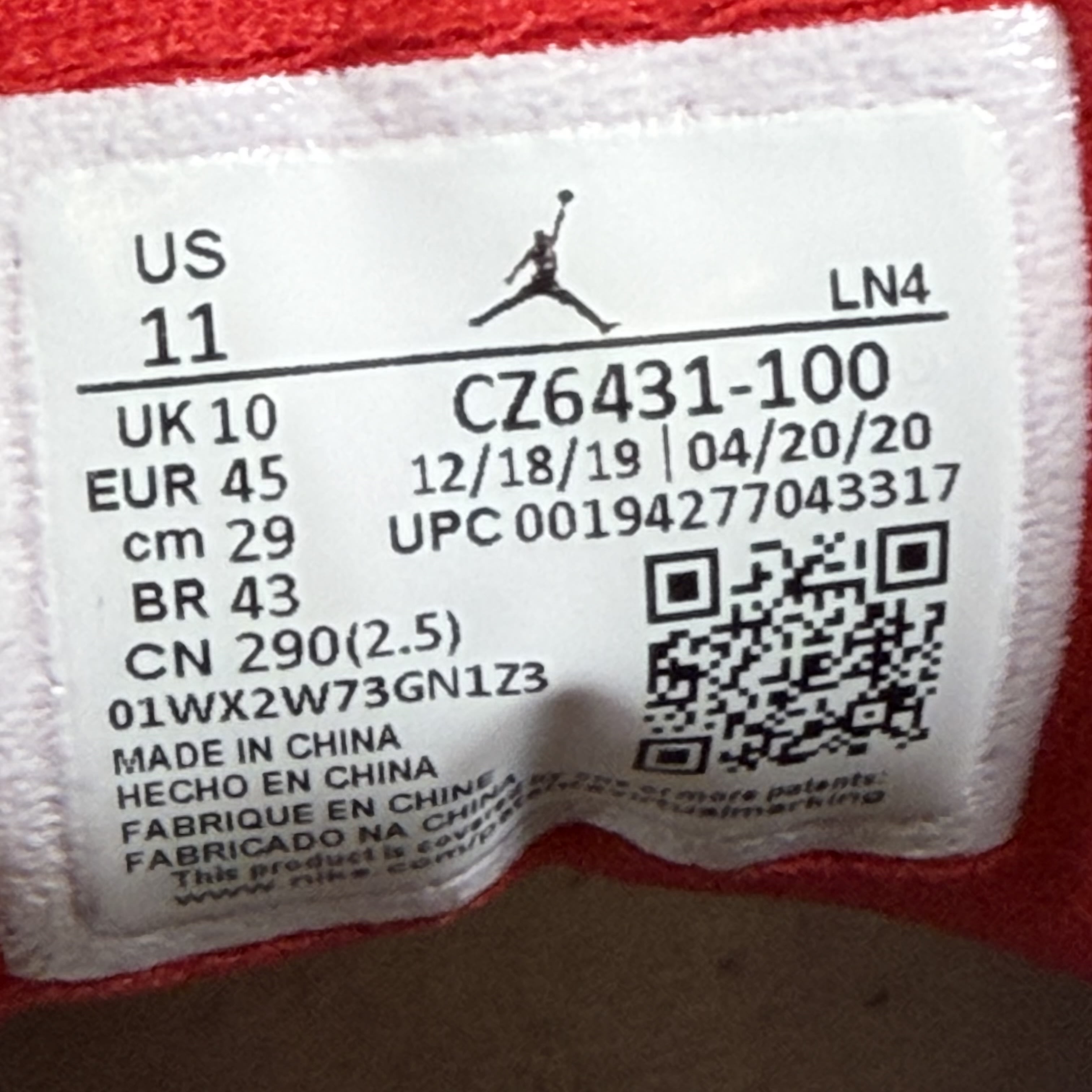 SP7317 Jordan 3 Retro SE Fire Red Denim (2020)