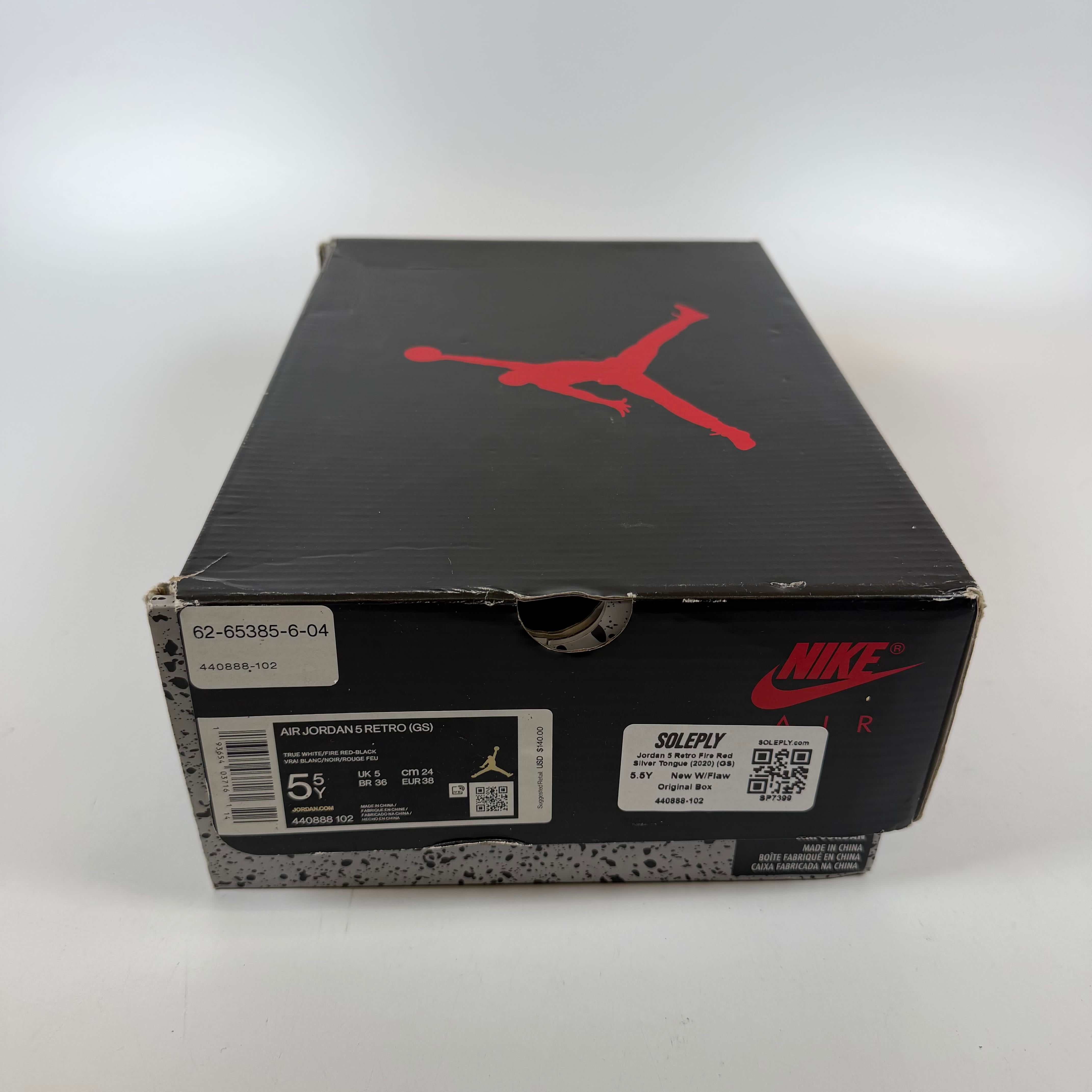 SP7399 Jordan 5 Retro Fire Red Silver Tongue (2020) (GS)