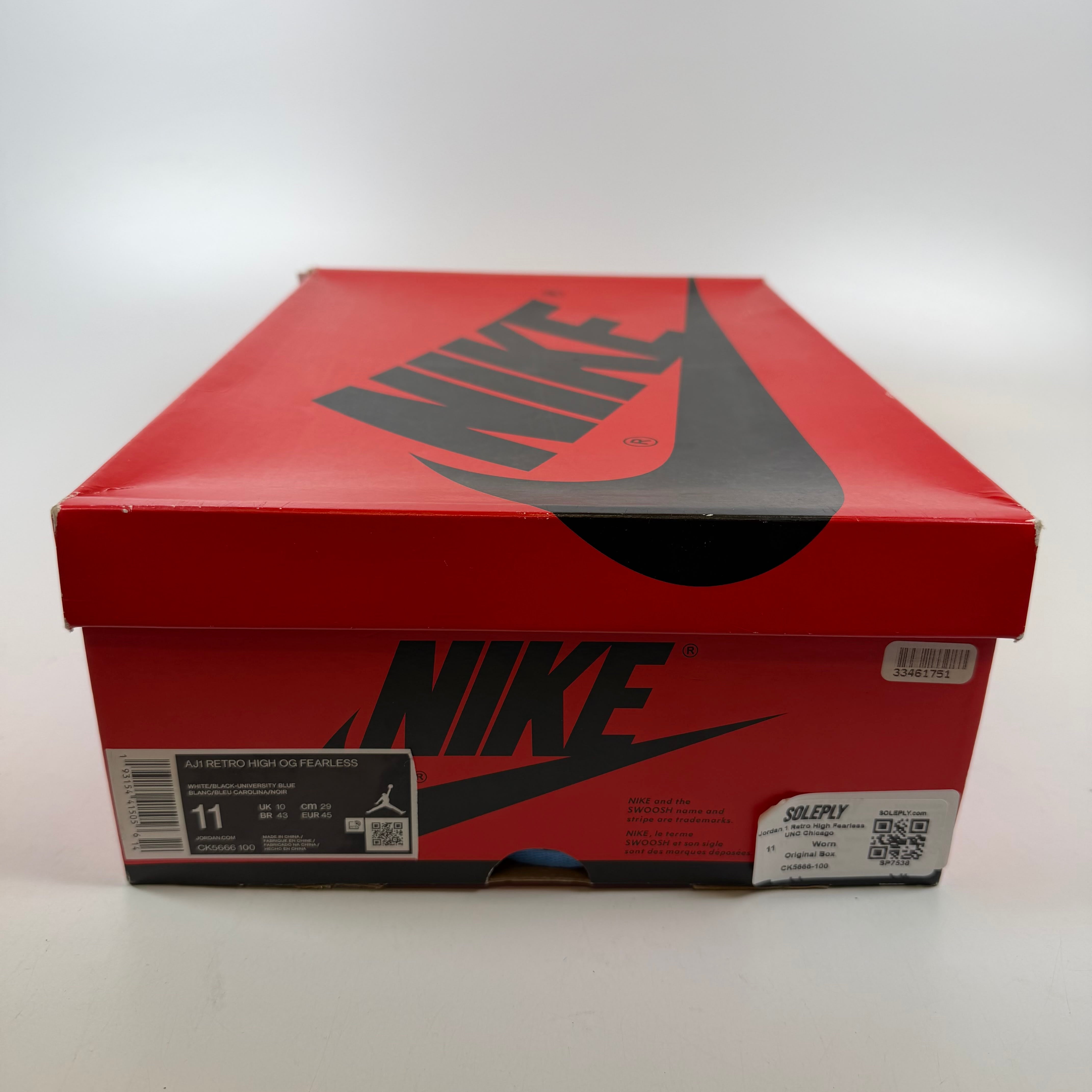 SP7538 Jordan 1 Retro High Fearless UNC Chicago