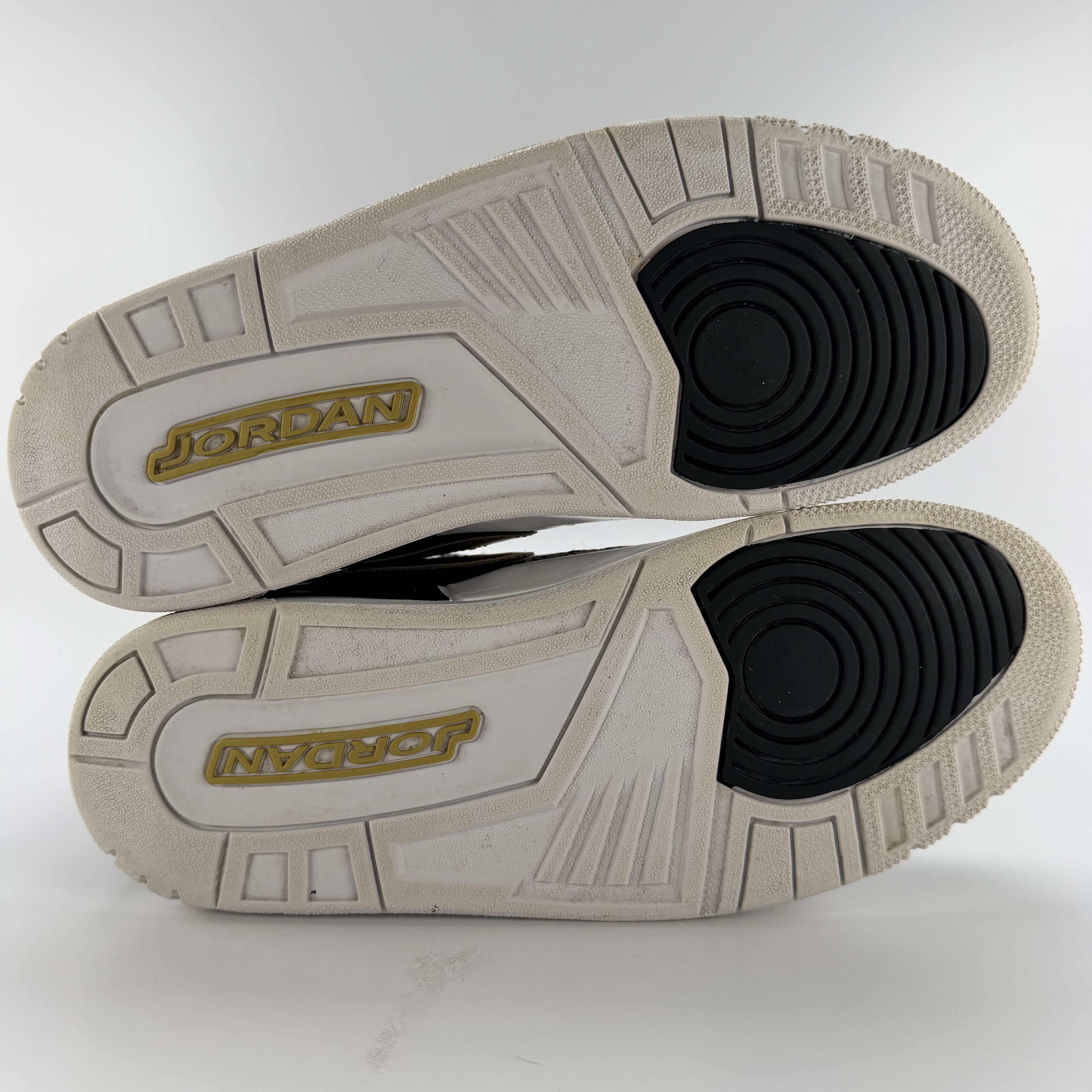 519148 Jordan Legacy 312 Black Gold Patent