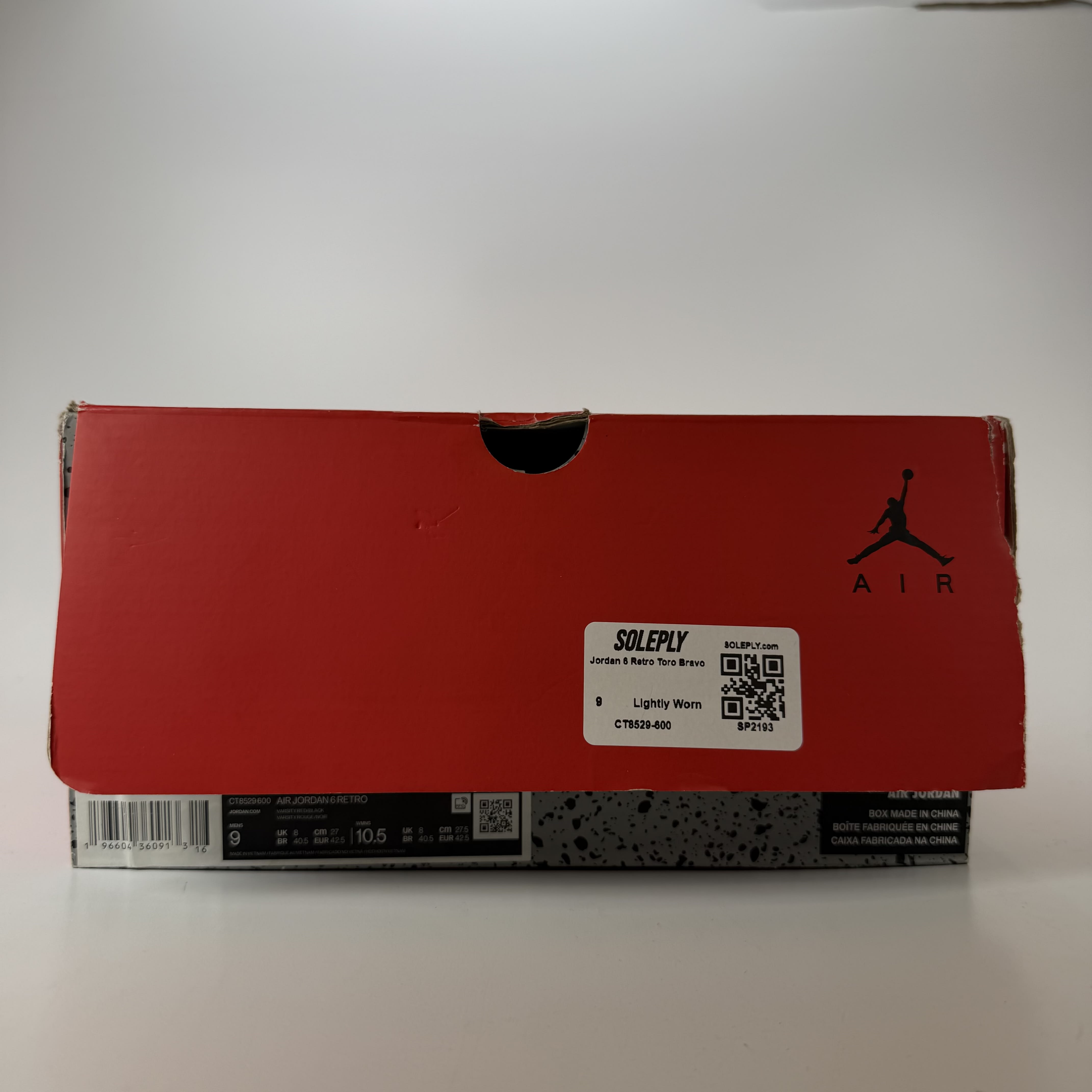 [SP2193] Jordan 6 Retro Toro Bravo
