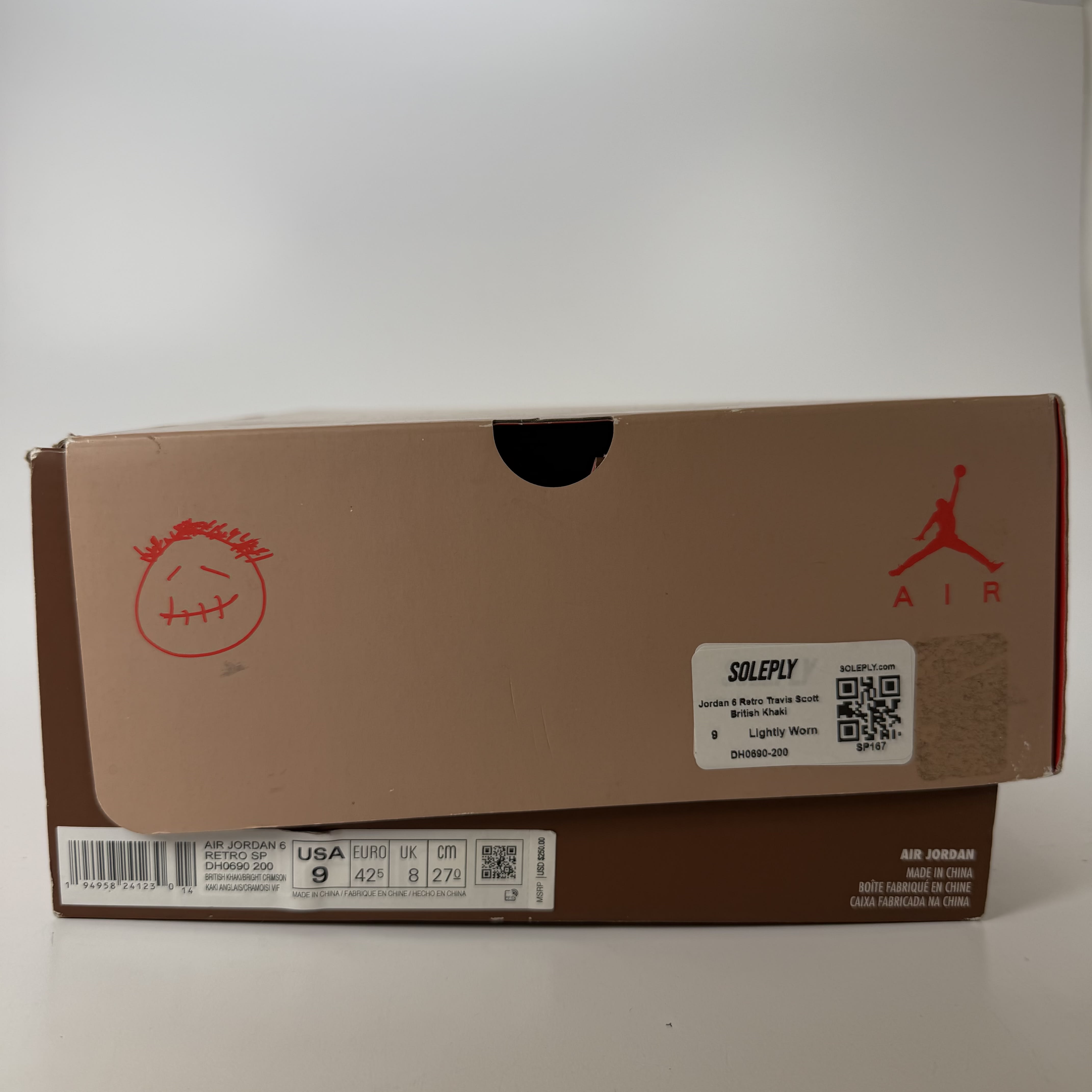 SP167 Jordan 6 Retro Travis Scott British Khaki