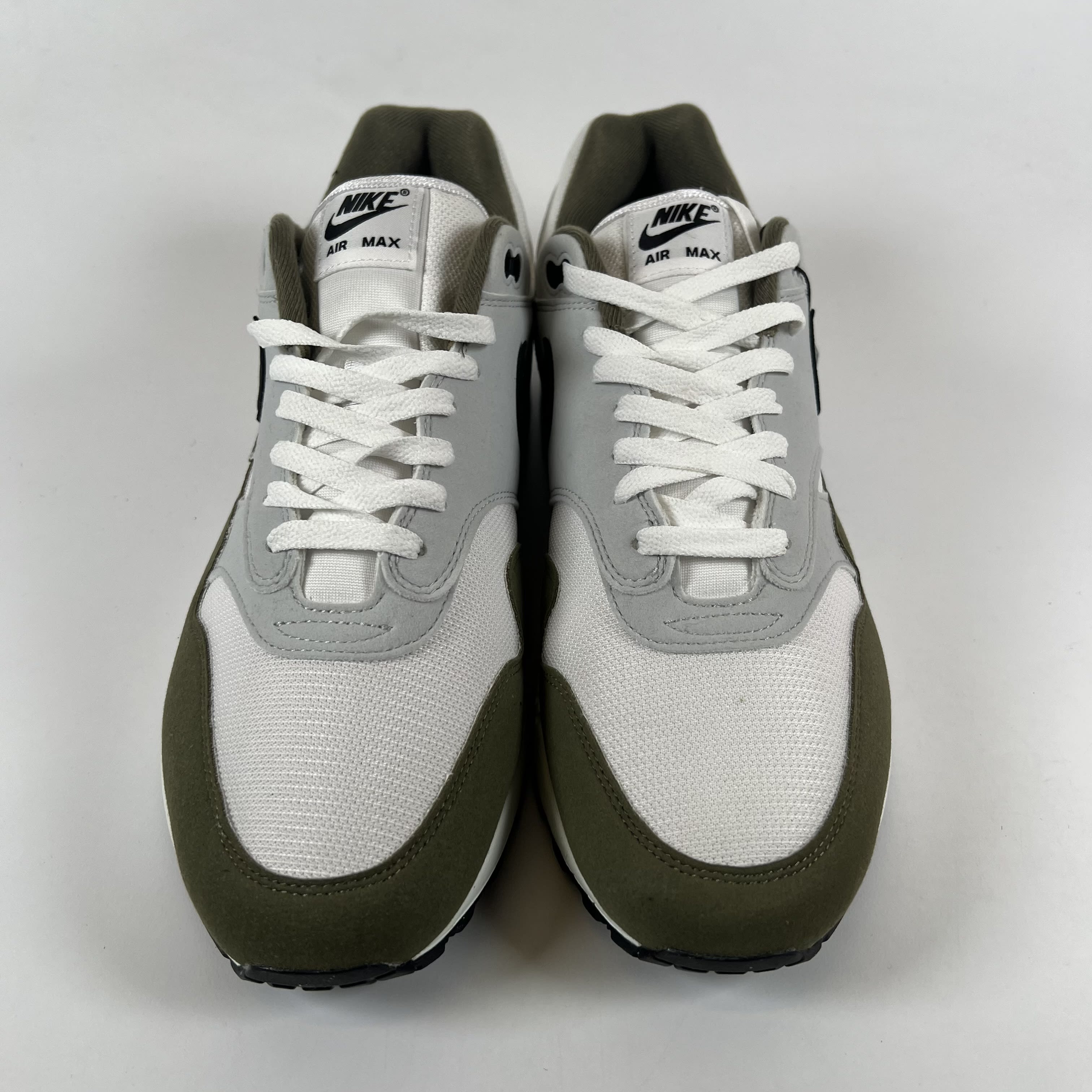SP7842 Nike Air Max 1 White Black Medium Olive