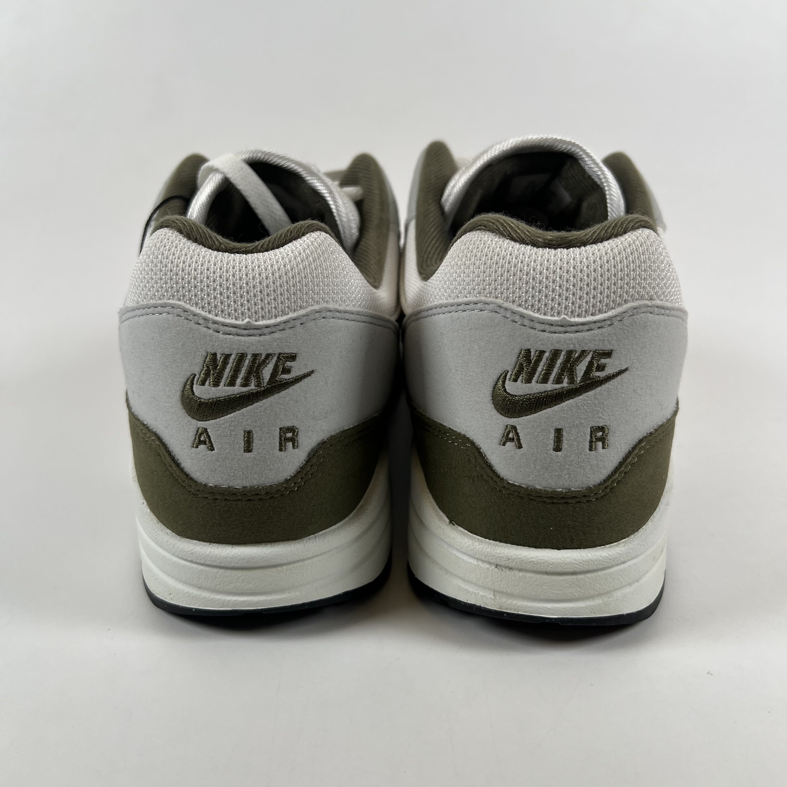 SP7842 Nike Air Max 1 White Black Medium Olive