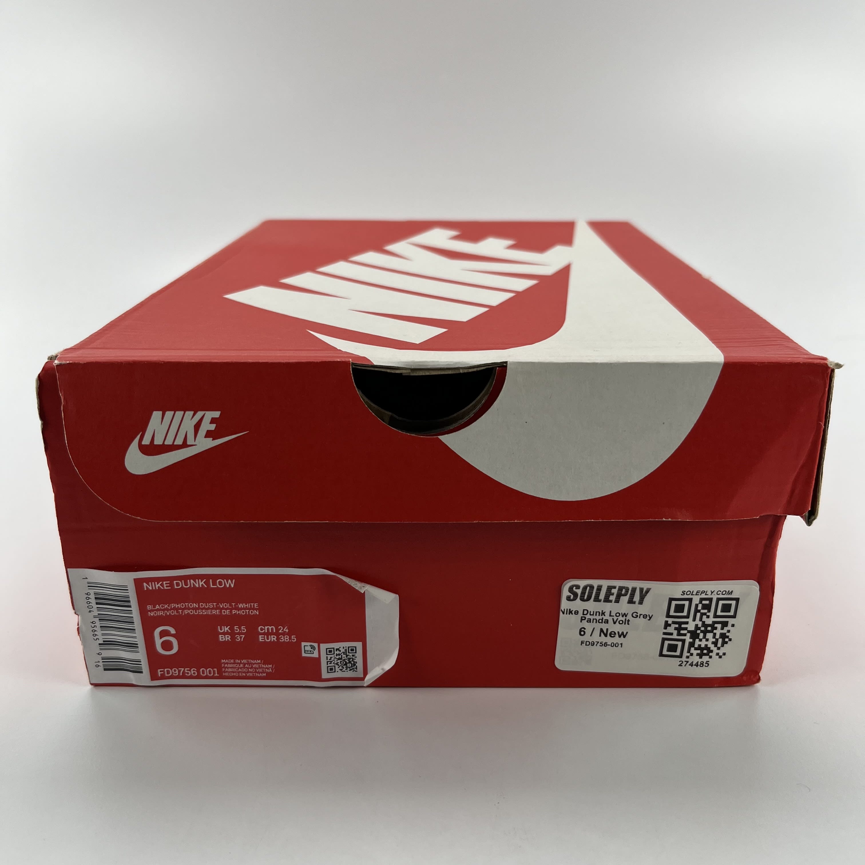 274485 Nike Dunk Low Grey Panda Volt