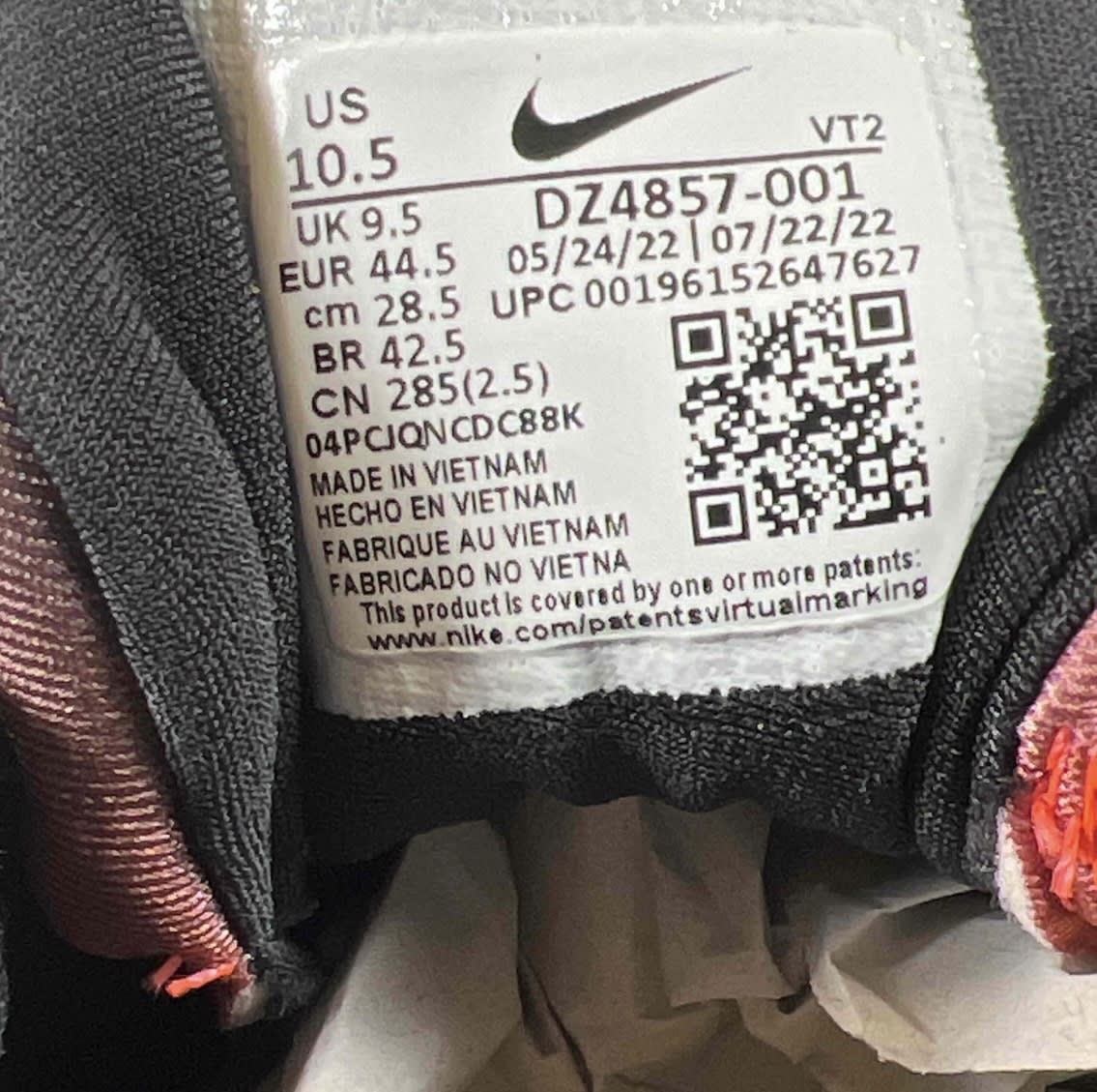 SP9962 Nike Air VaporMax Plus Darth Maul