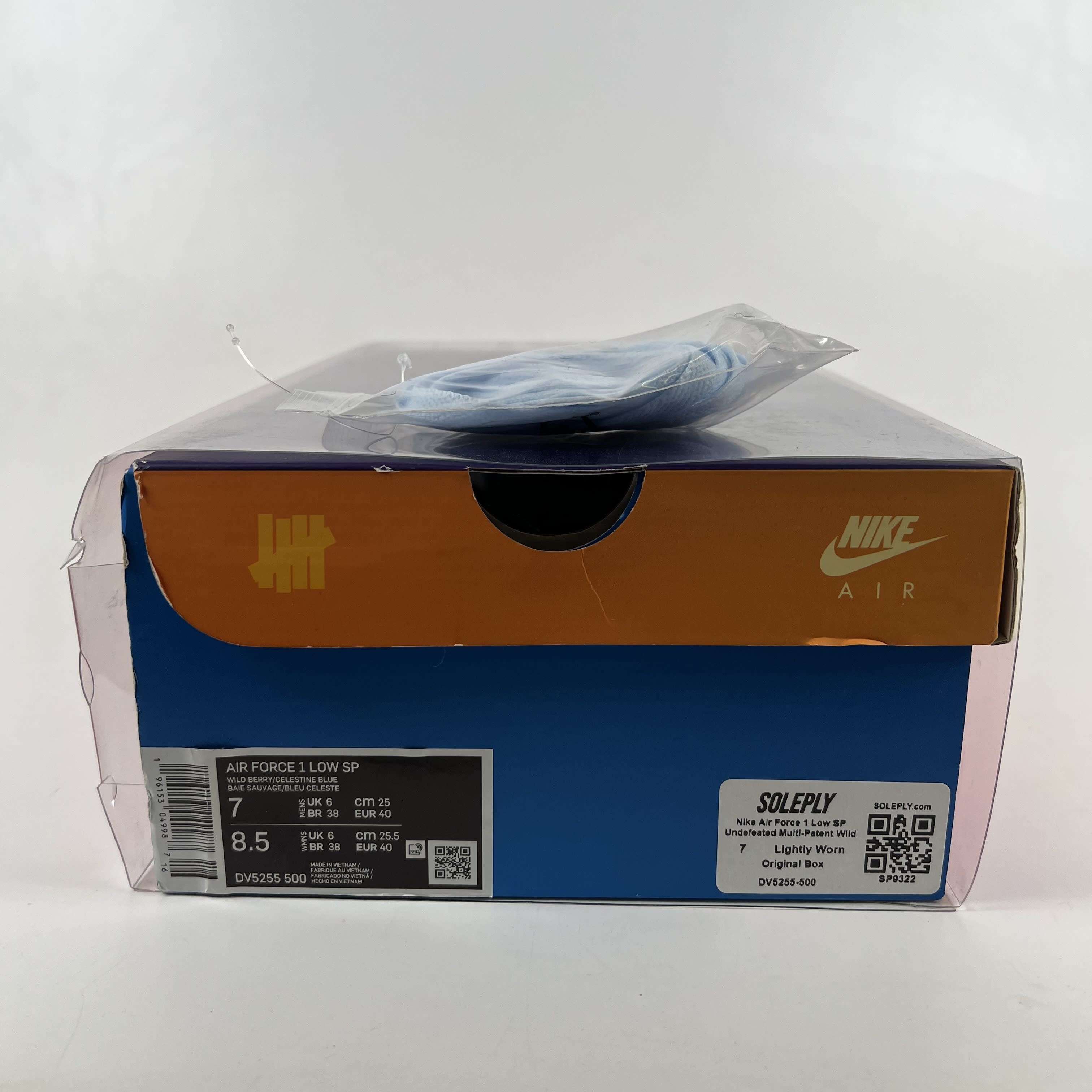 SP9322 Nike Air Force 1 Low SP Undefeated Multi-Patent Wild Berry