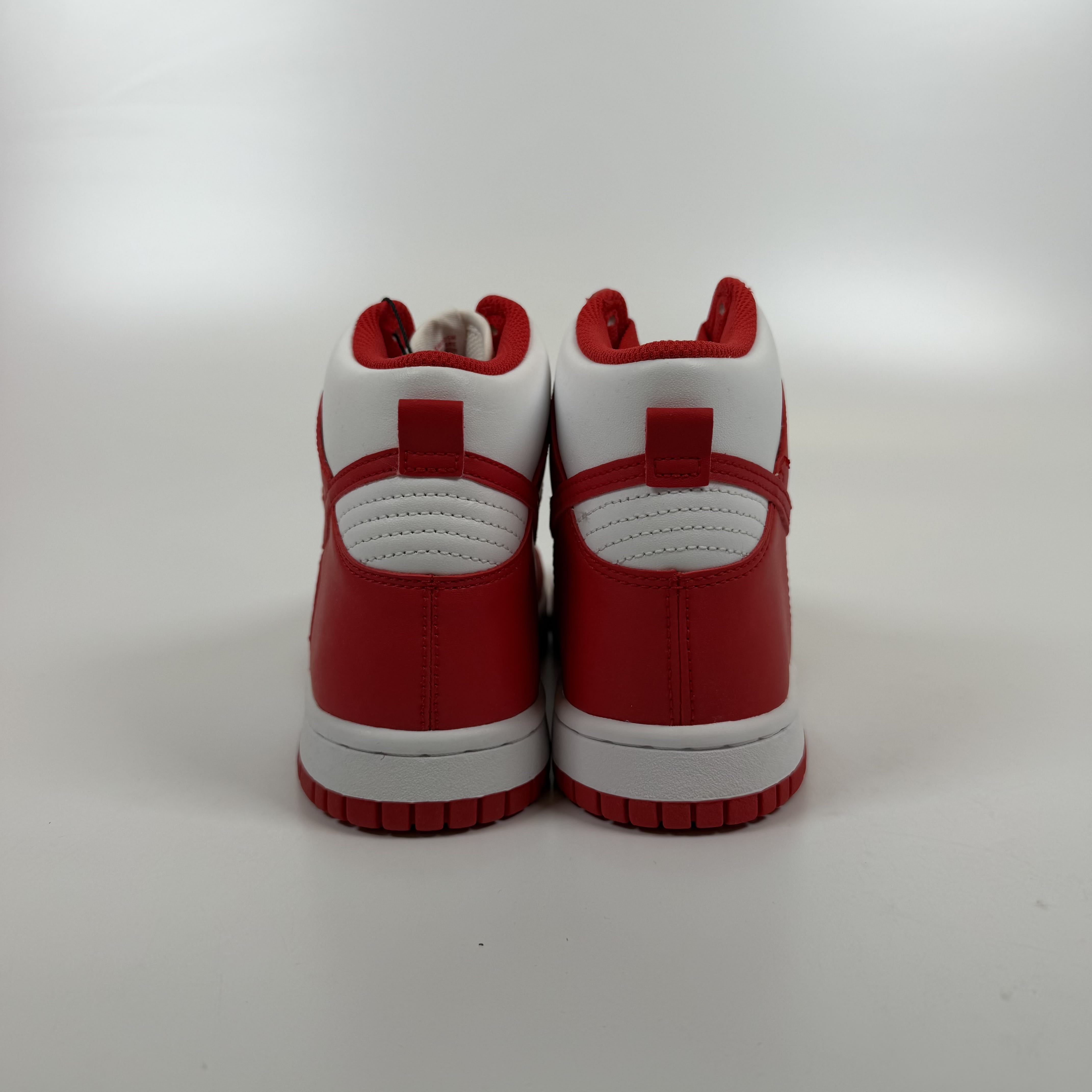 281010 Nike Dunk High Championship White Red (White Tongue Tag) (GS)