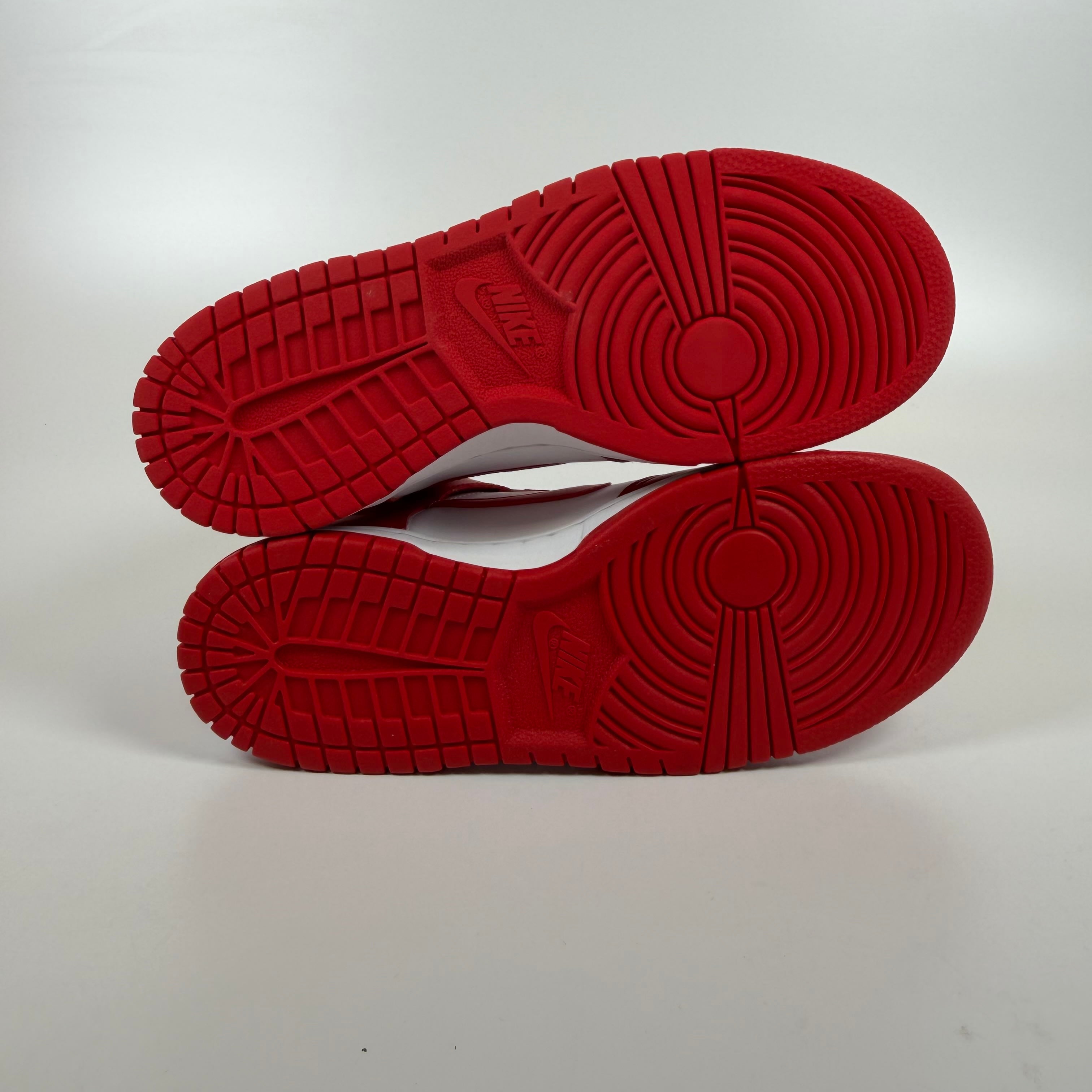 281010 Nike Dunk High Championship White Red (White Tongue Tag) (GS)