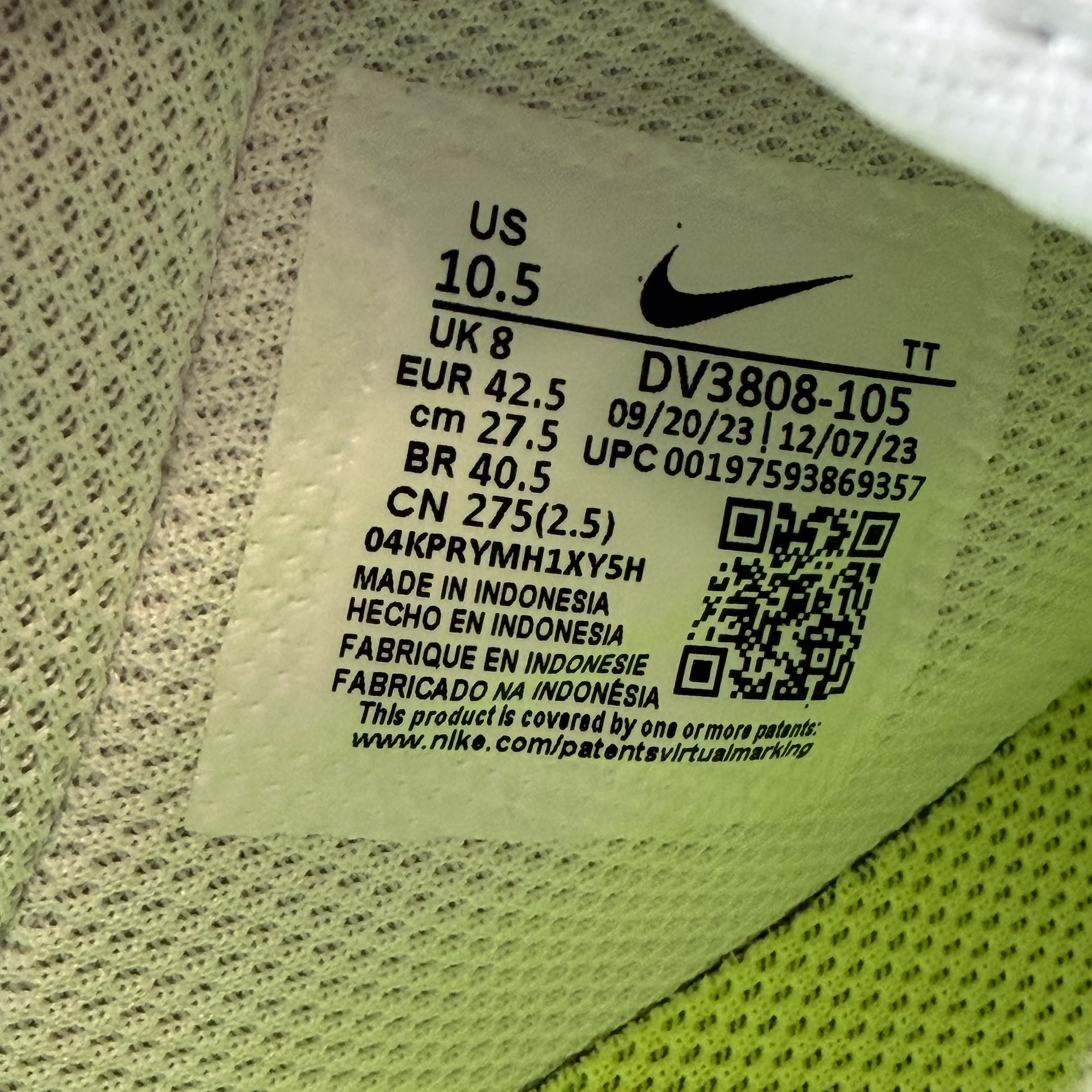 SP12713 Nike Air Force 1 Low '07 Next Nature White Volt Gym Red (Women's)