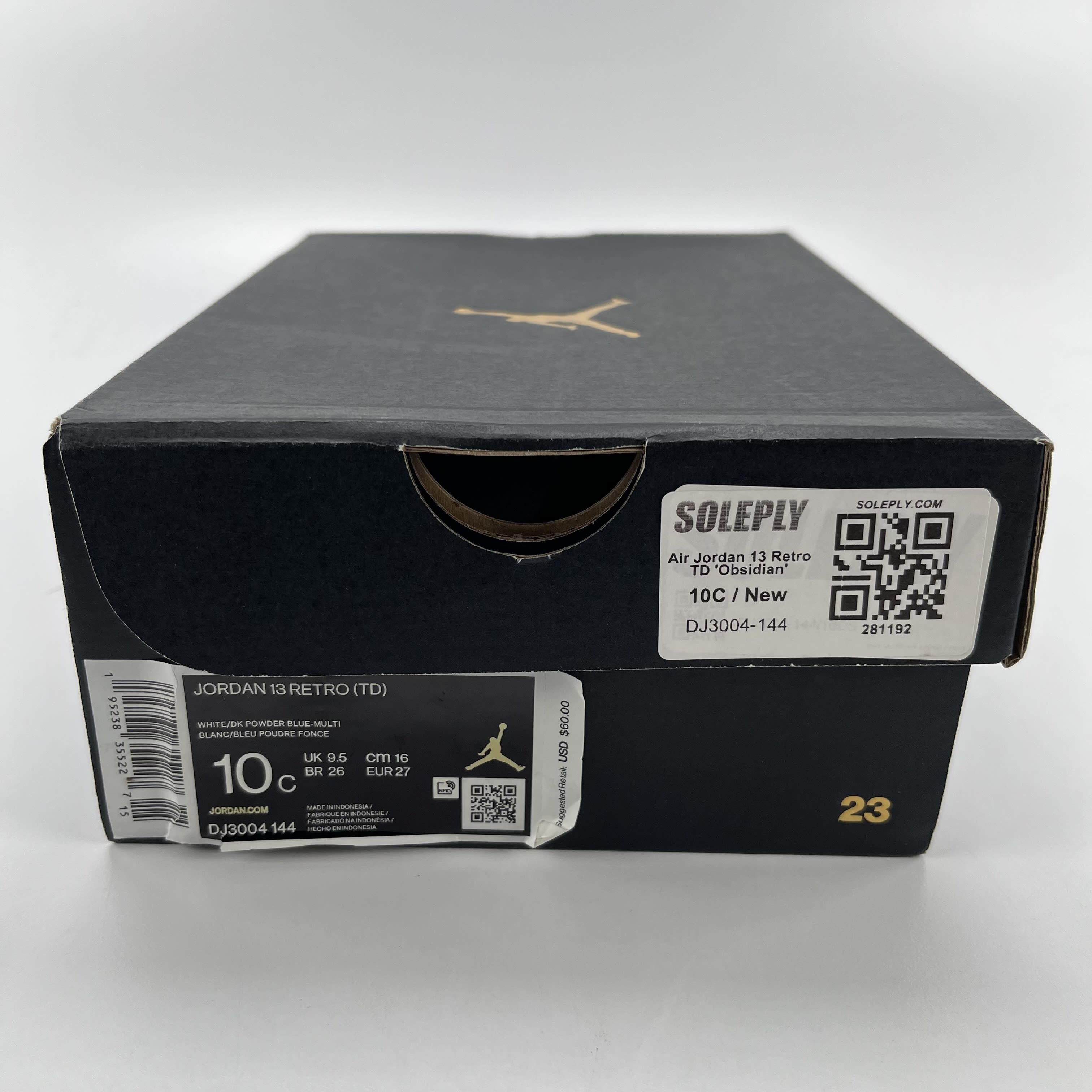 281192 Air Jordan 13 Retro TD 'Obsidian'