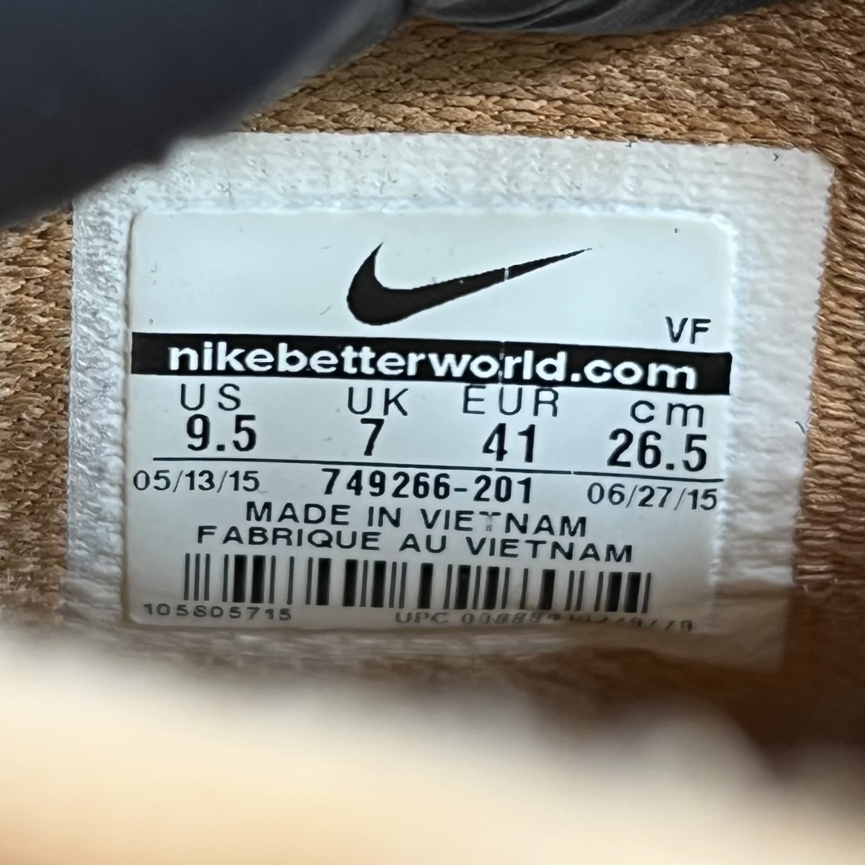 414704 Wmns Air Force 1 Hi Suede 'Tawny'