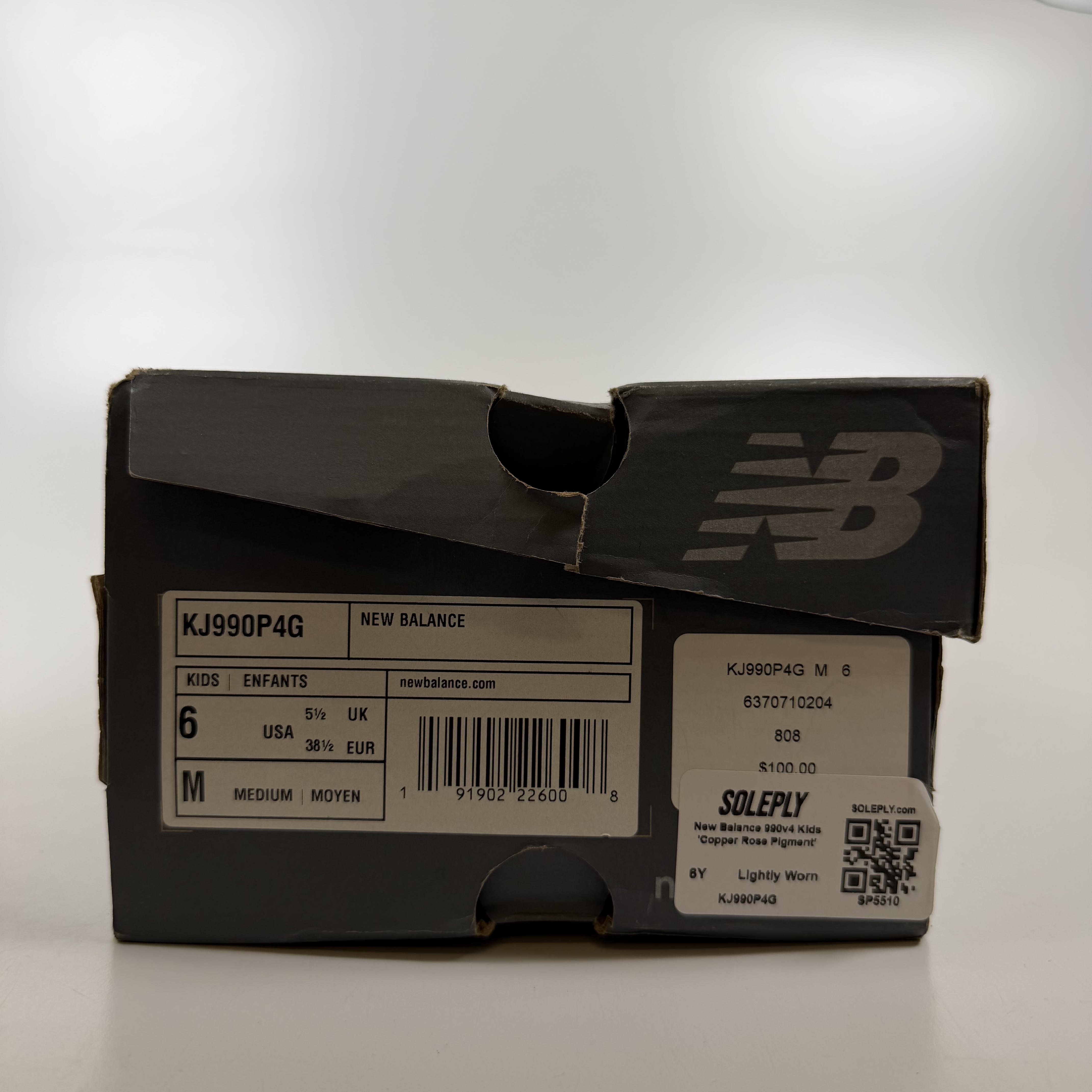 SP5510 New Balance 990v4 Kids 'Copper Rose Pigment'