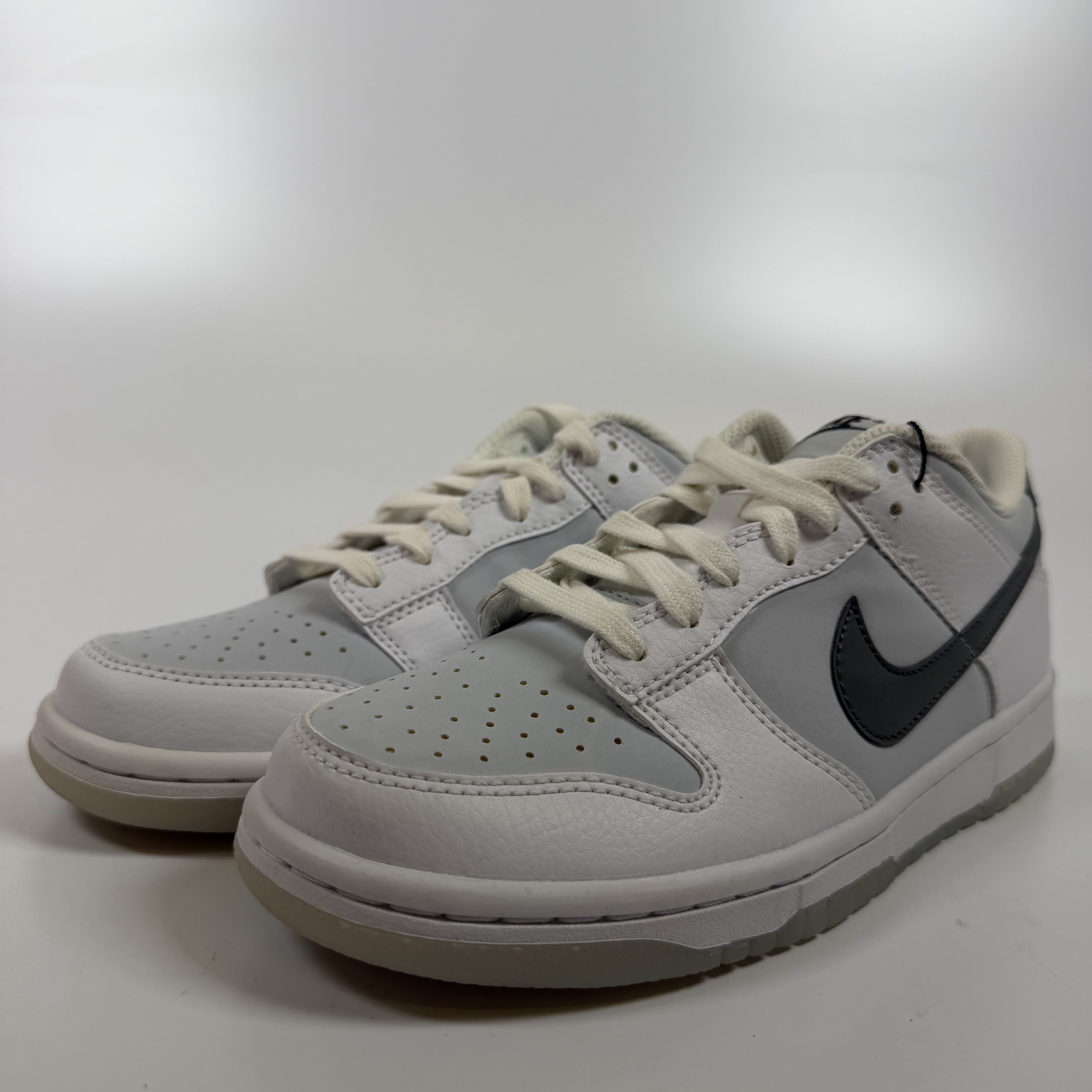 269332 Nike Dunk Low Reflective Swoosh White (GS)