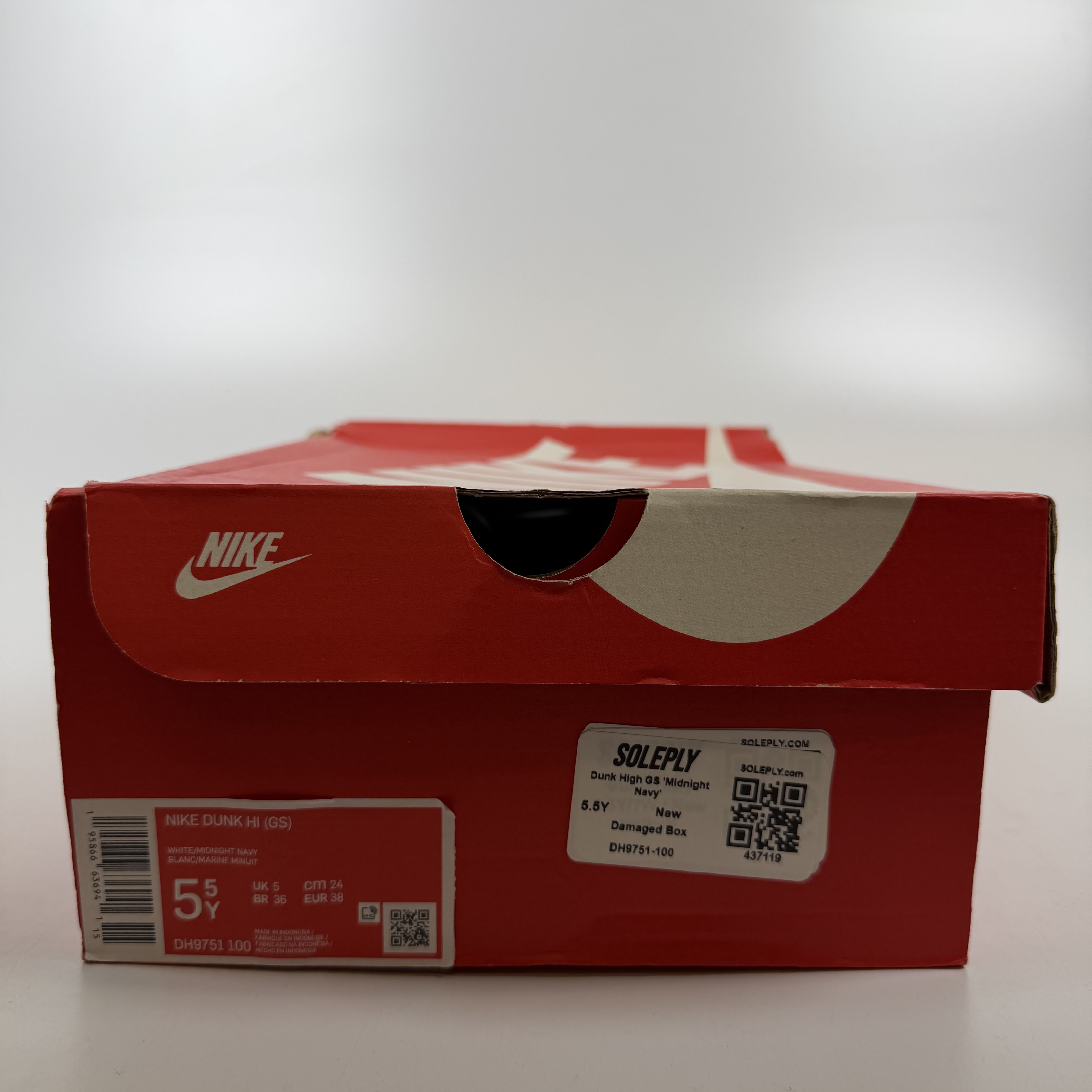 437119 Dunk High GS 'Midnight Navy'
