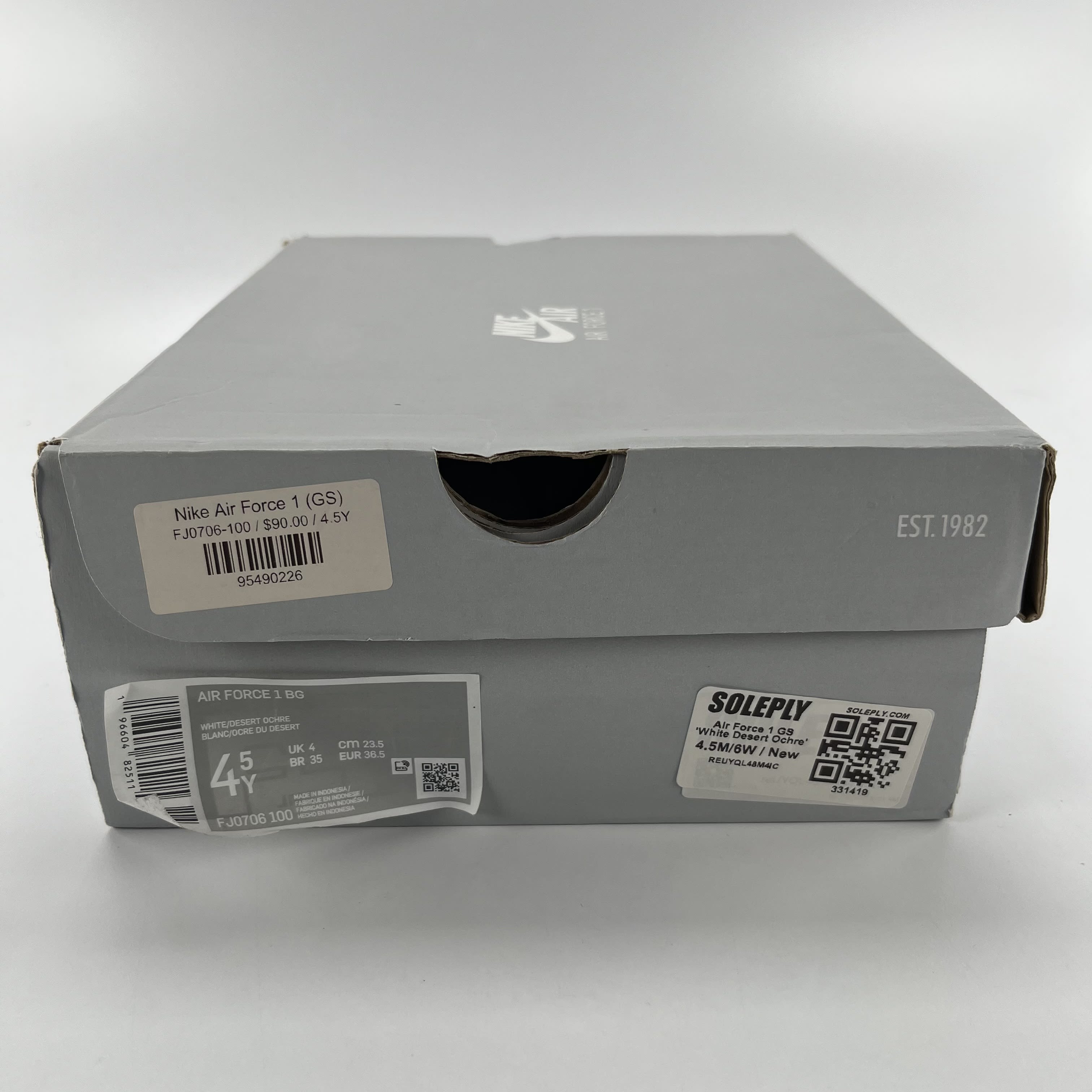 331419 Air Force 1 GS 'White Desert Ochre'