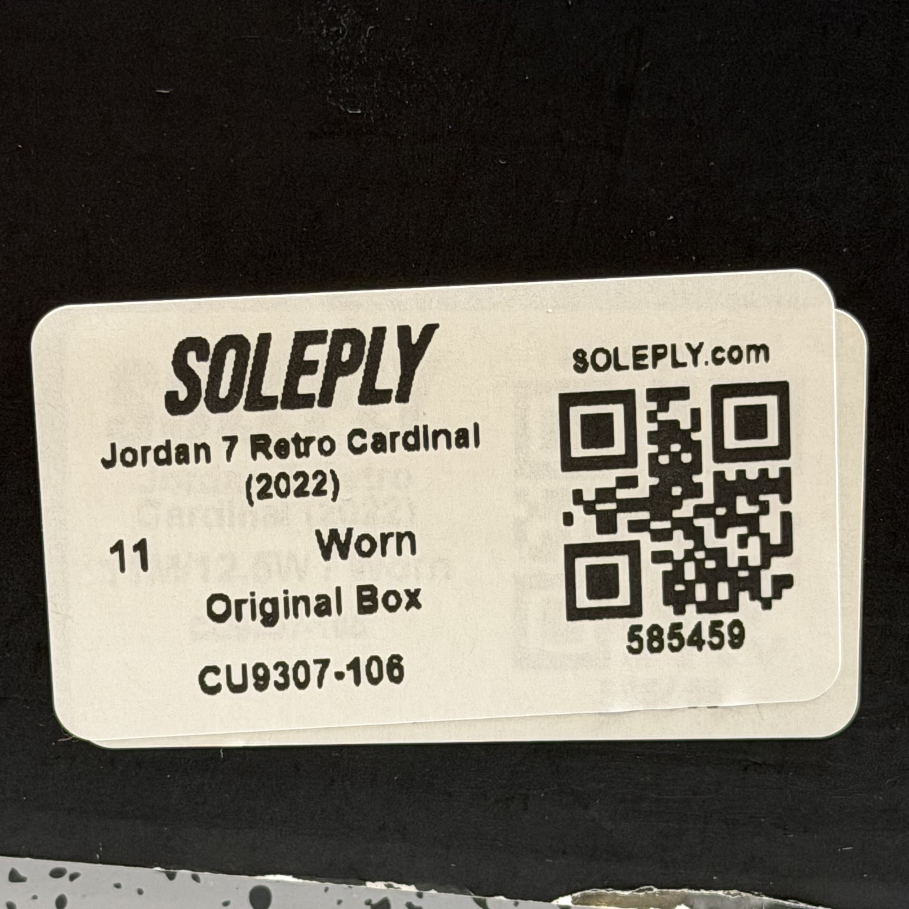 [585459] Jordan 7 Retro Cardinal (2022)