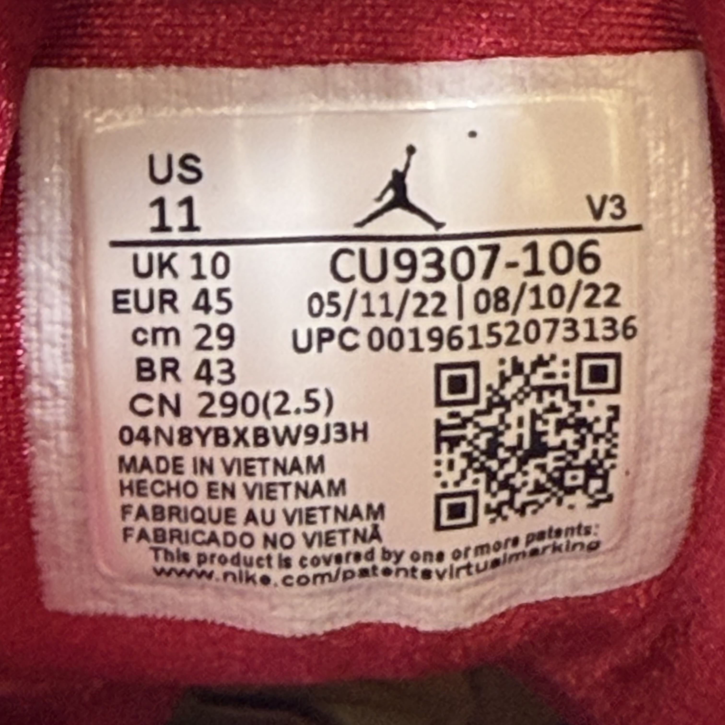 [585459] Jordan 7 Retro Cardinal (2022)