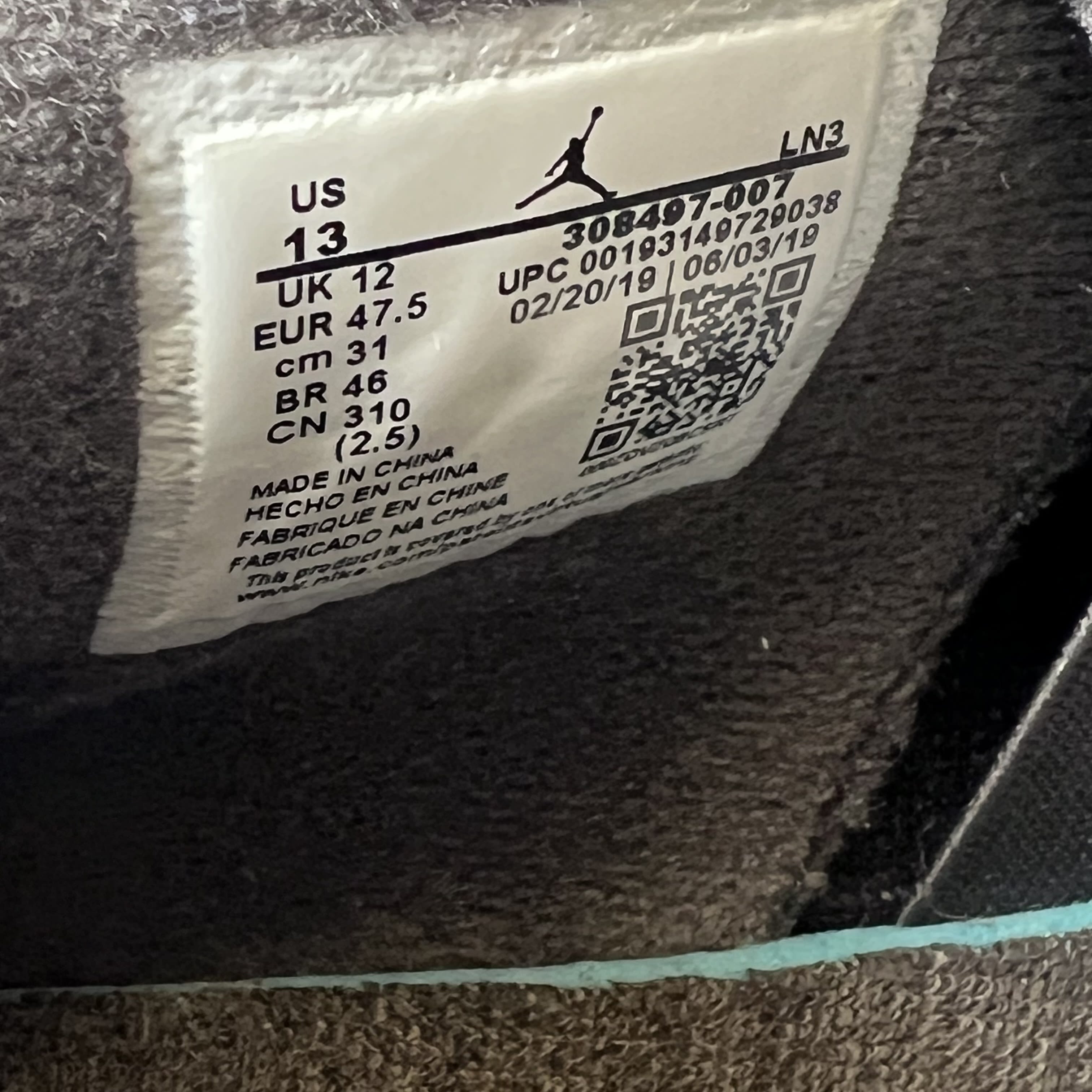 SP9177 Jordan 4 Retro Cool Grey (2019)