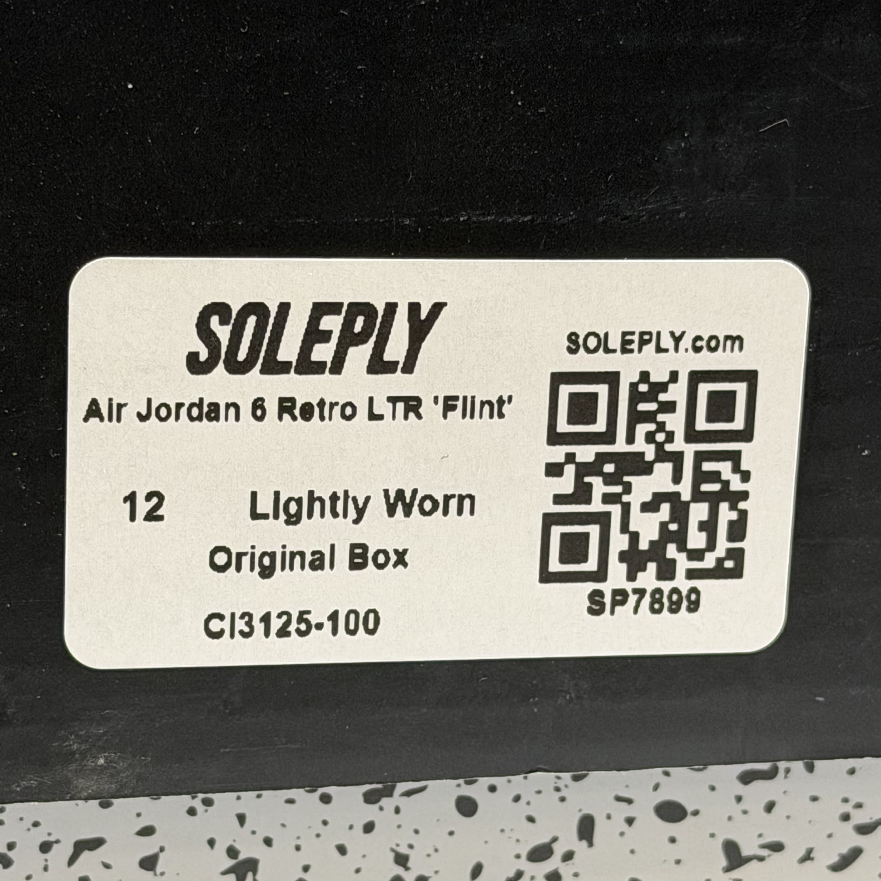 SP7899 Air Jordan 6 Retro LTR 'Flint'