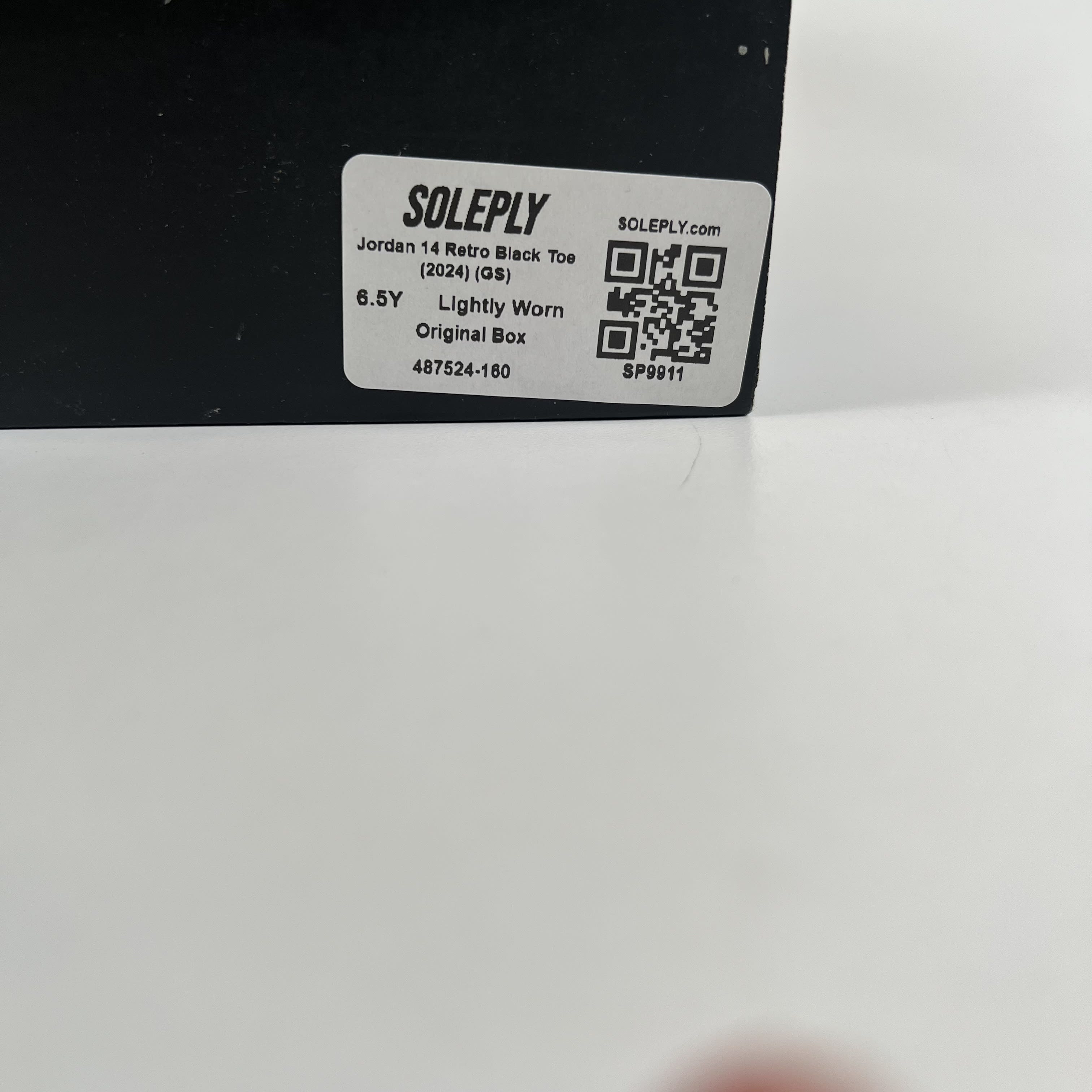 SP9911 Jordan 14 Retro Black Toe (2024) (GS)