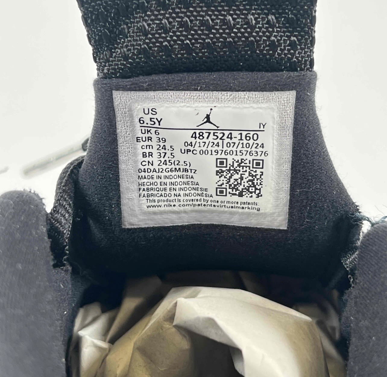 SP9911 Jordan 14 Retro Black Toe (2024) (GS)
