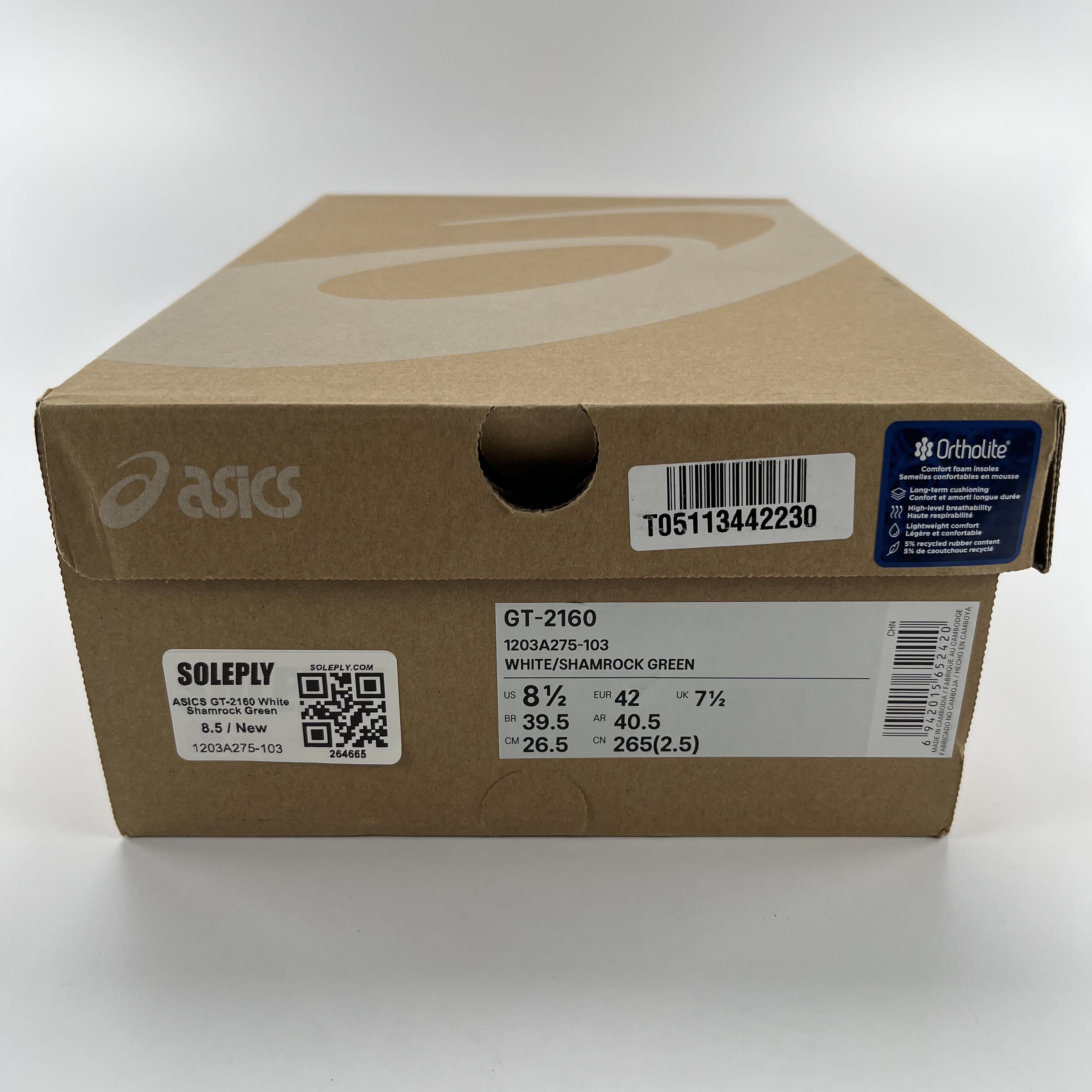 264665 ASICS GT-2160 White Shamrock Green