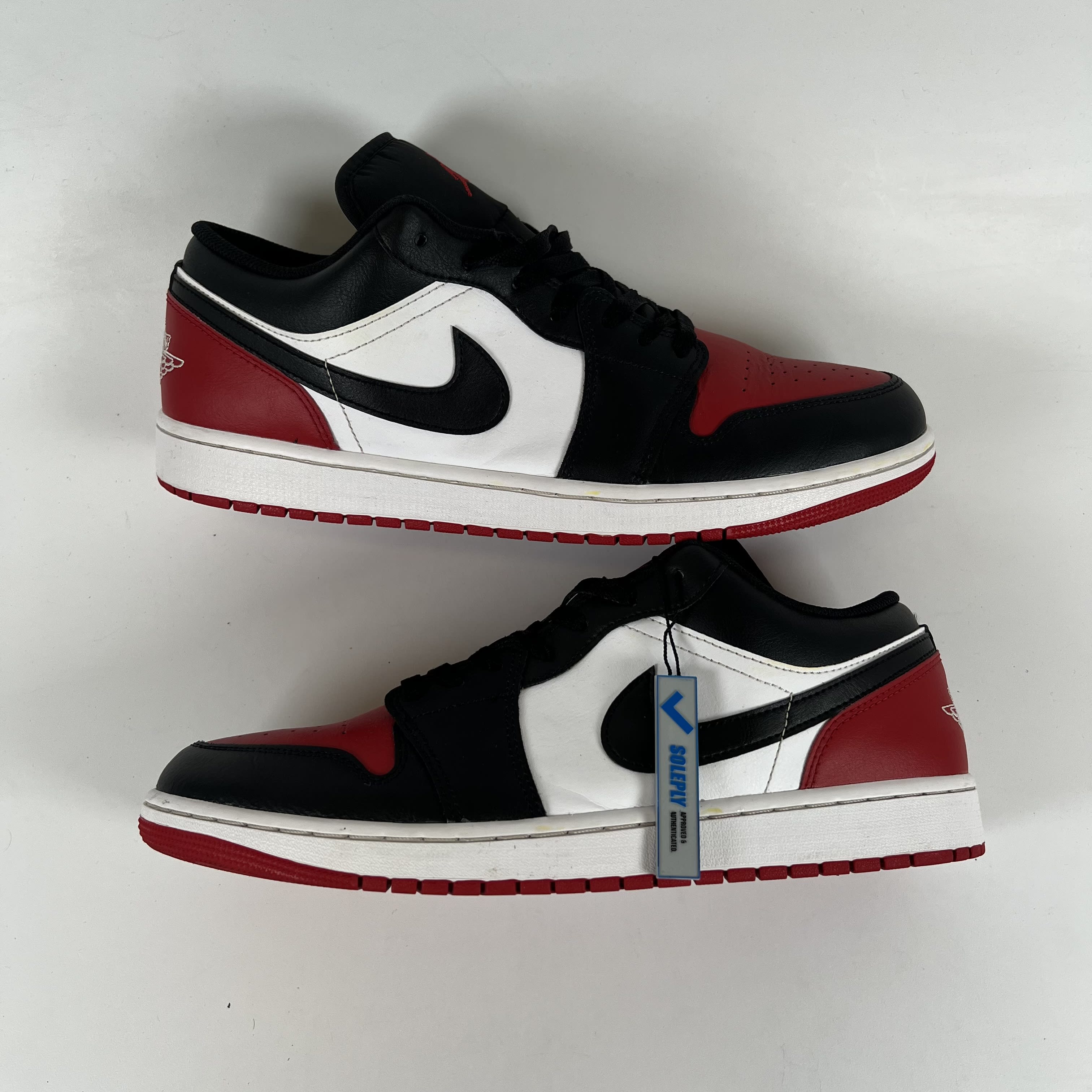 SP7356 Jordan 1 Low Bred Toe 2.0