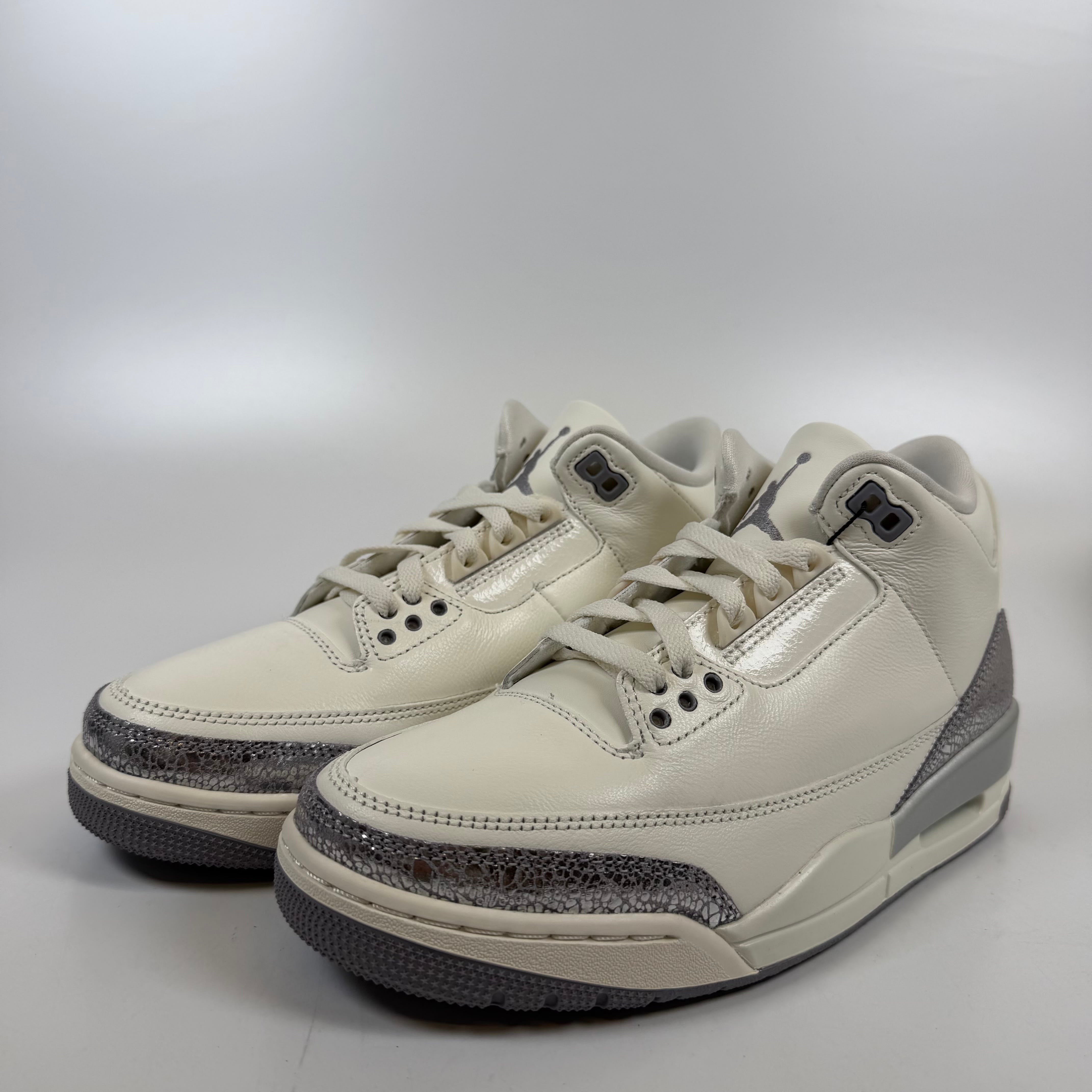 SP12782 Jordan 3 Retro Sail Cement Grey (Women's)