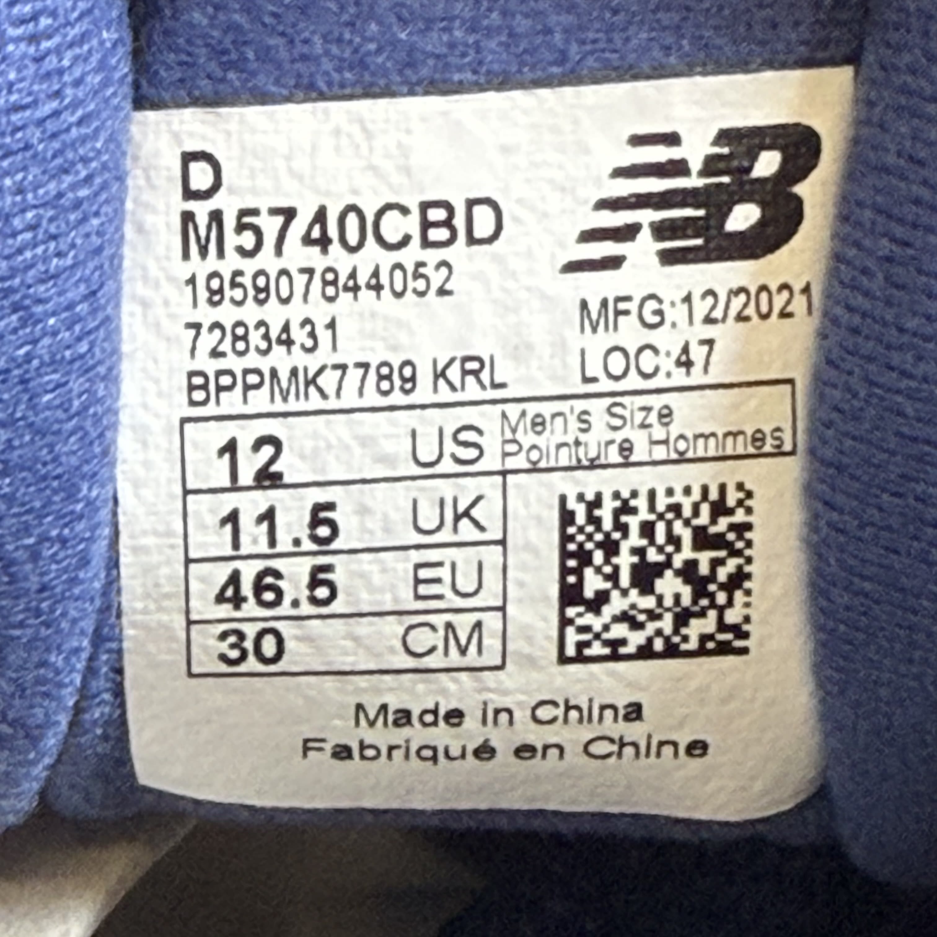 SP9473 New Balance 57/40 Dark Blue