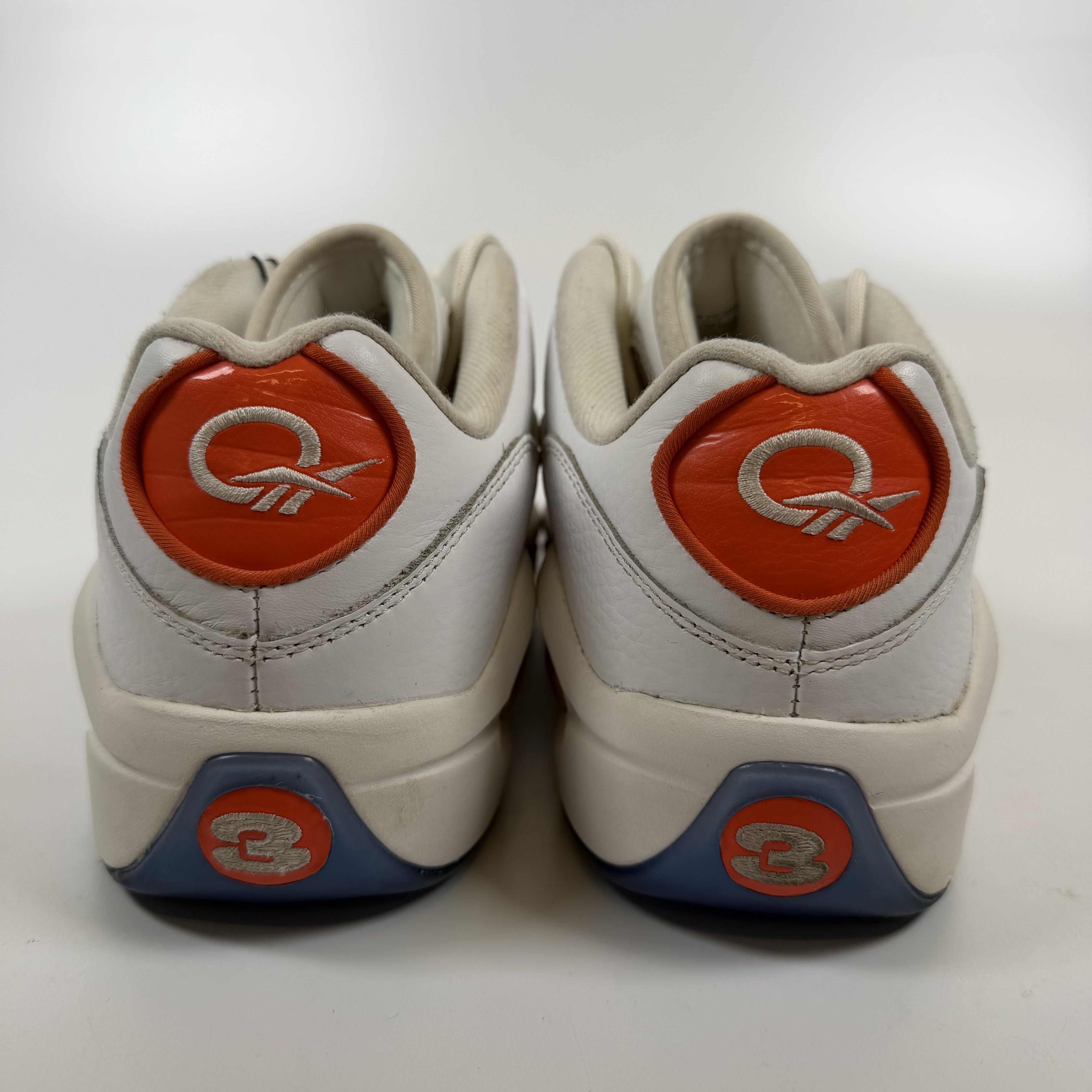 SP9028 Reebok Question Low Patent Toe Orange
