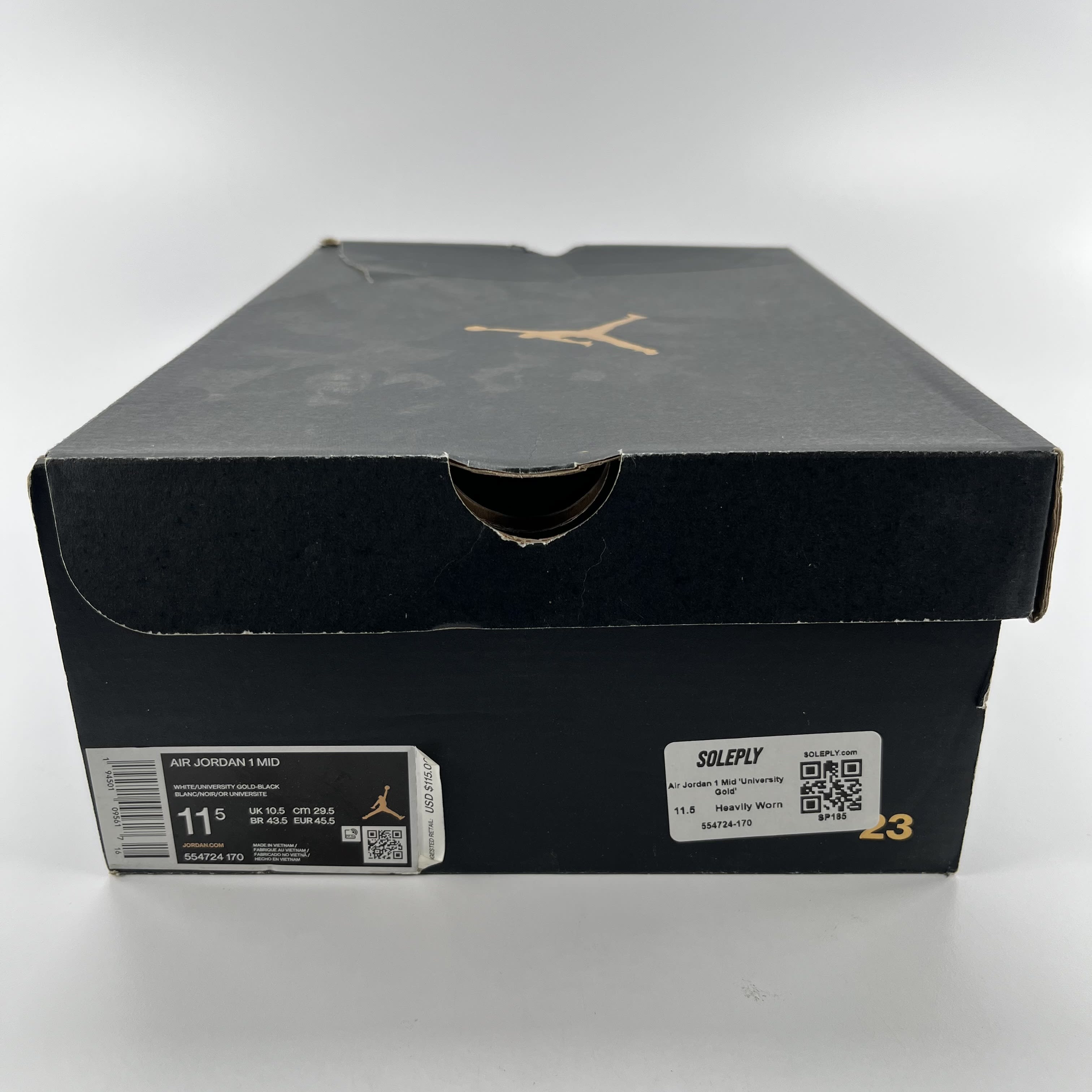 SP185 Air Jordan 1 Mid 'University Gold'