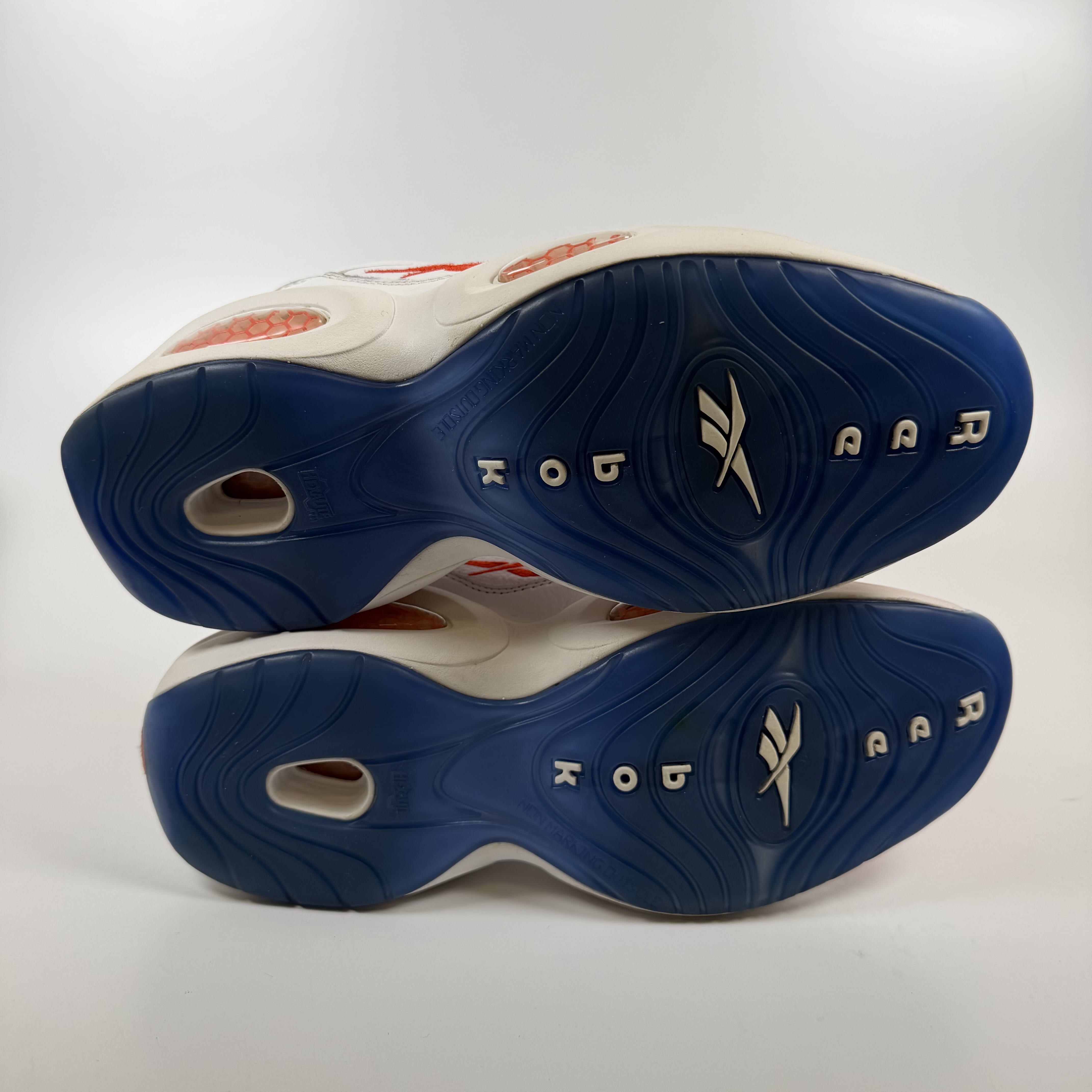 SP9028 Reebok Question Low Patent Toe Orange