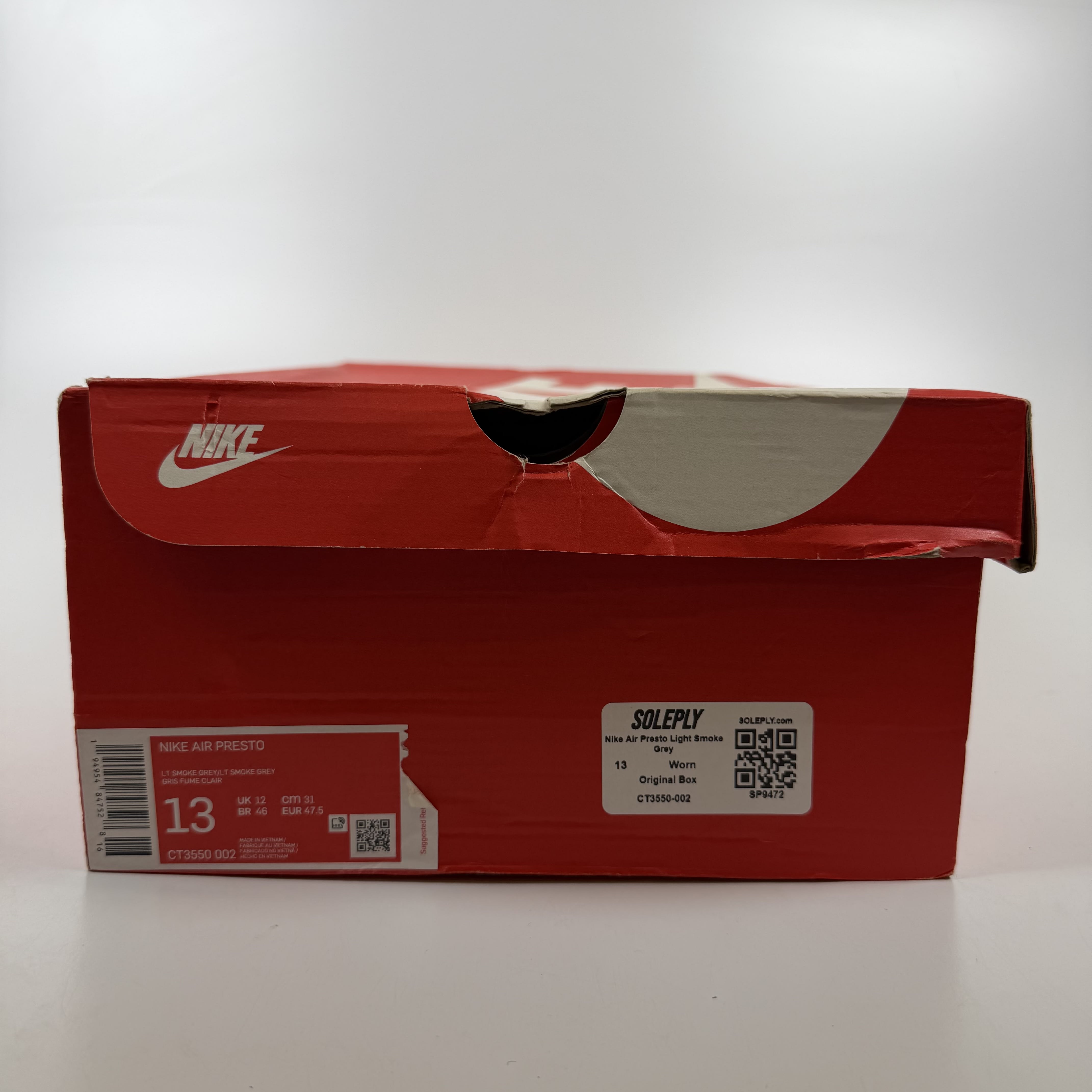 SP9472 Nike Air Presto Light Smoke Grey