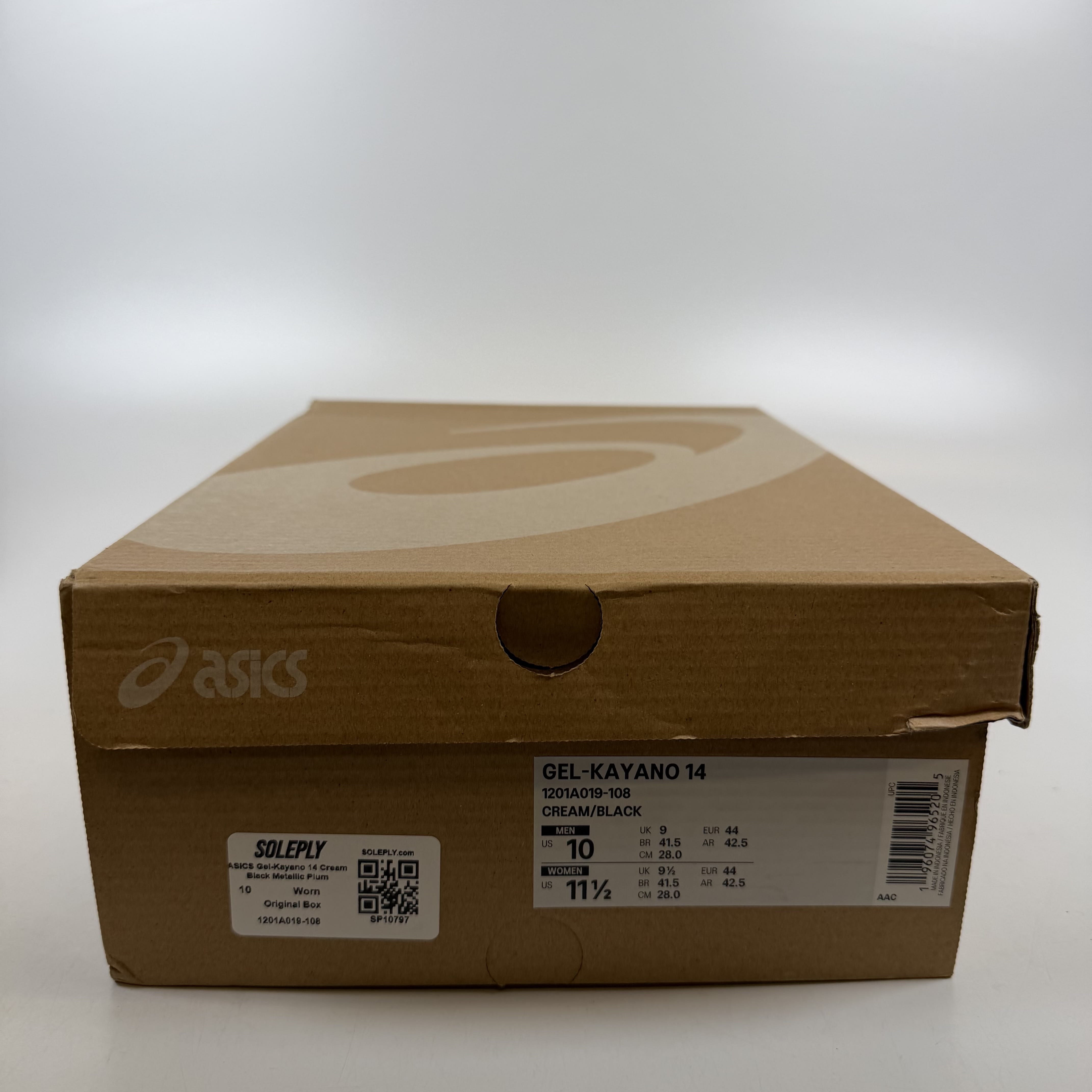 SP10797 ASICS Gel-Kayano 14 Cream Black Metallic Plum