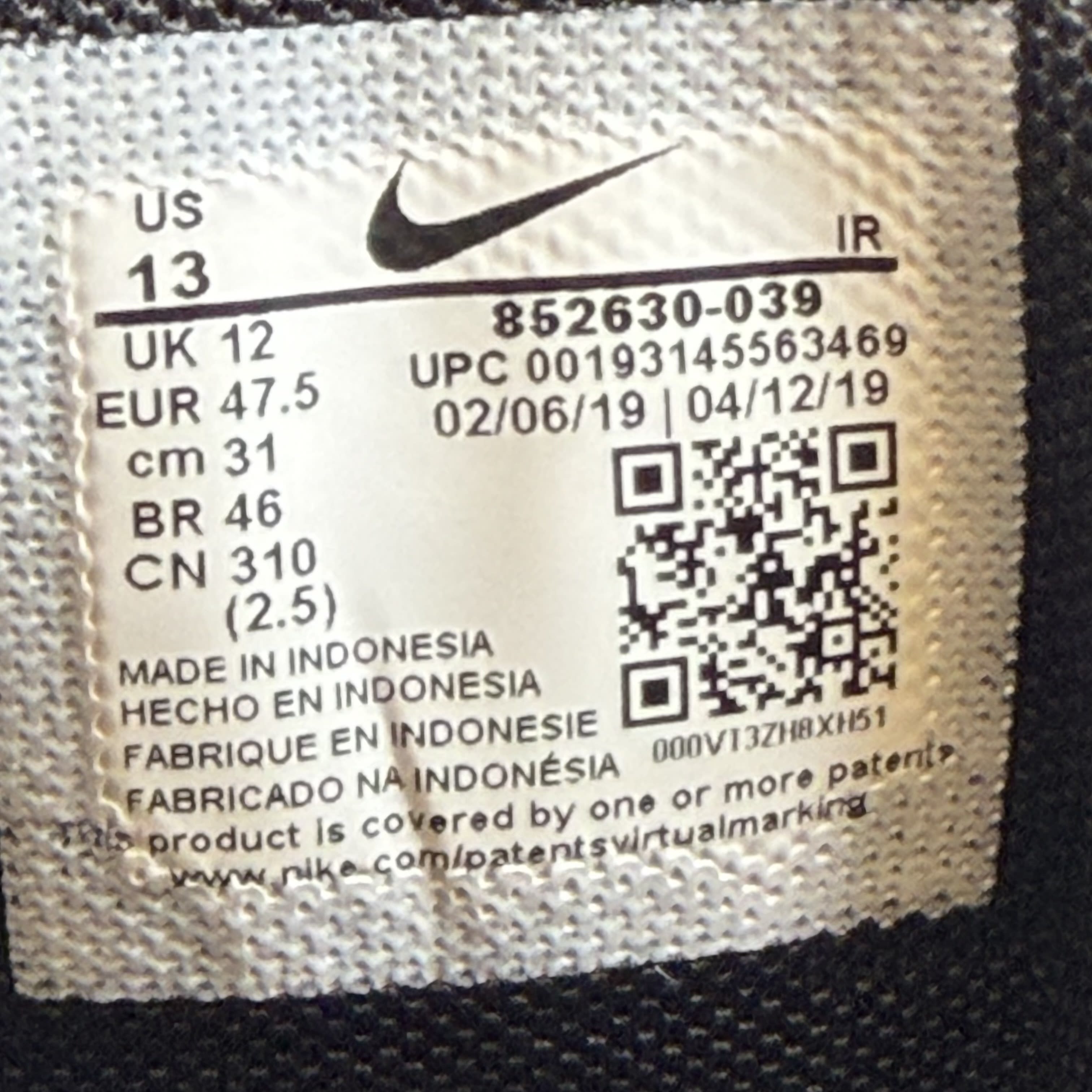 SP9479 Nike Air Max Plus Black Anthracite Black