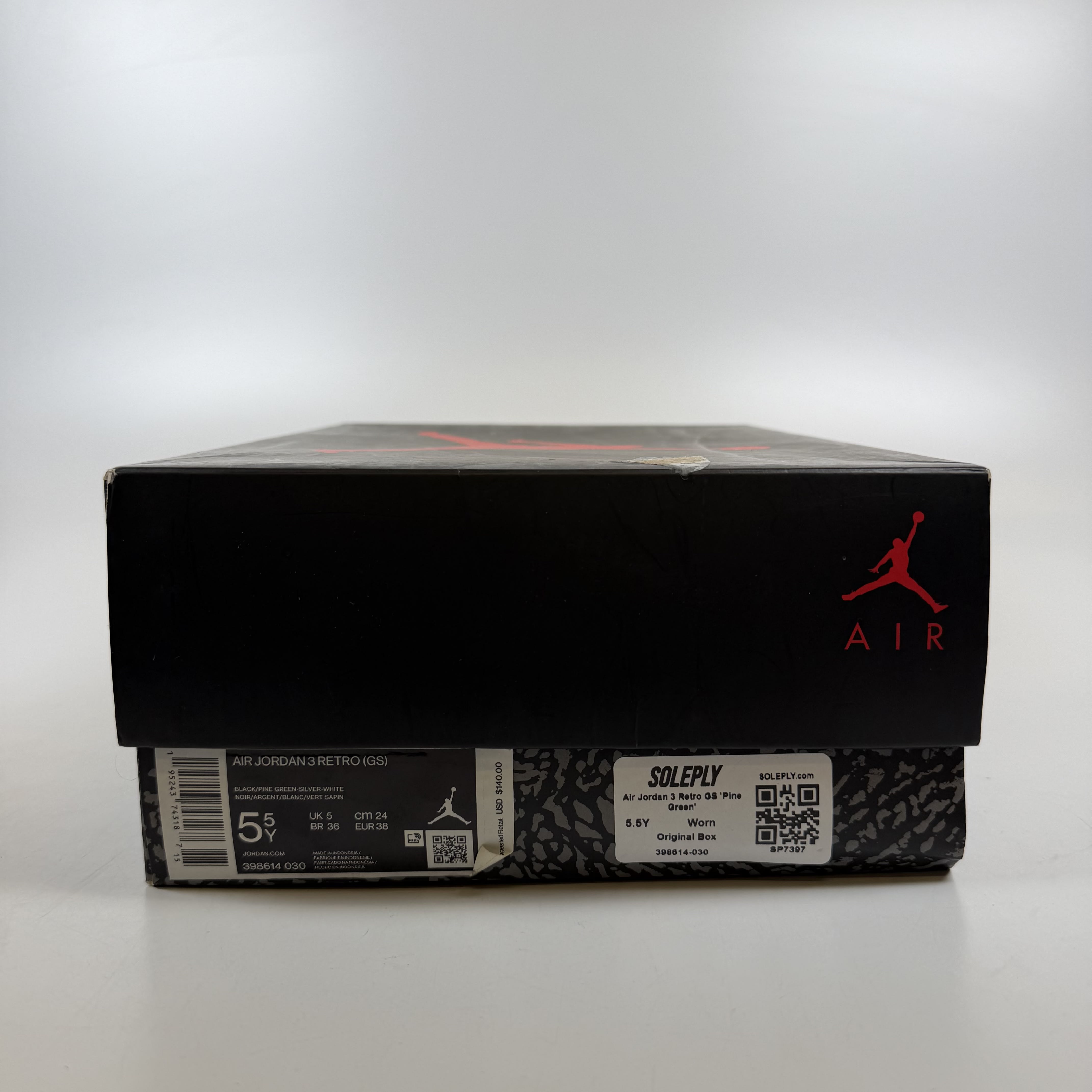 SP7397 Air Jordan 3 Retro GS 'Pine Green'